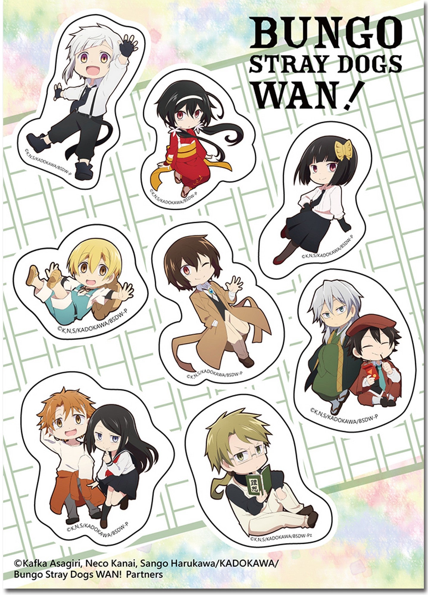 Bungo Stray Dogs Wan! - Group A Sticker Set