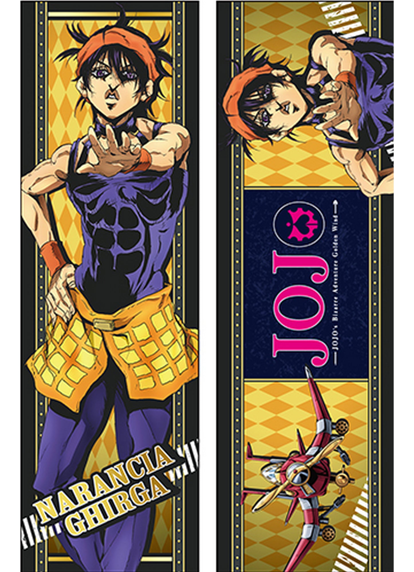 Jojos S4 - Narancia Ghirga Body Pillow 13.3"W x 43"H