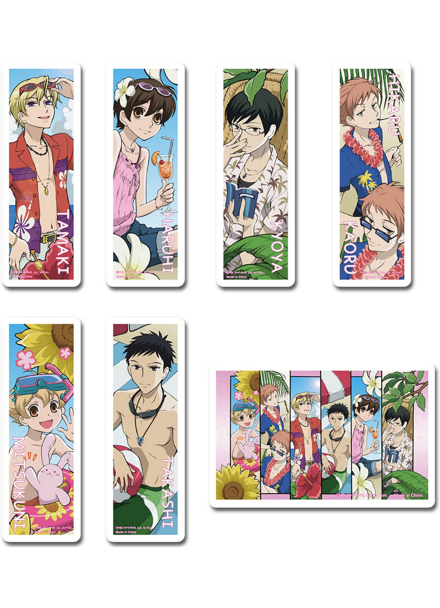 Ouran High School Host Club - Group Die-Cut Sticker Set