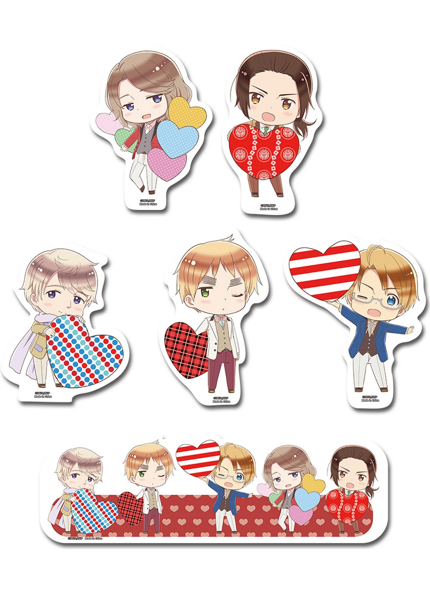 Hetalia Season 7 - Chracter Normal Sticker Die-Cut Set 2