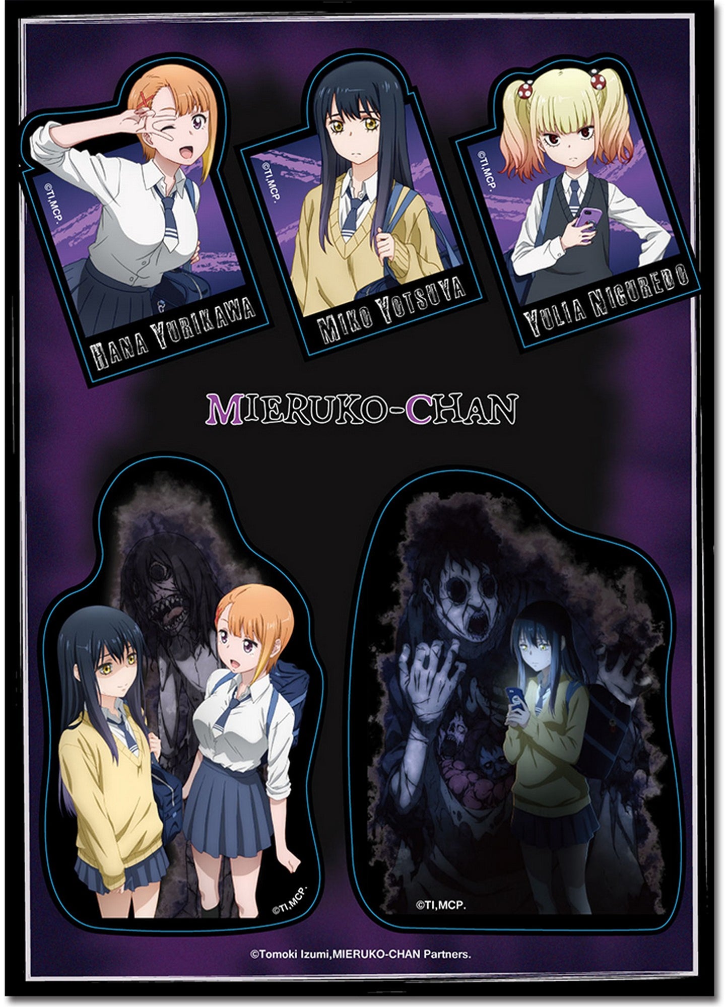 Mieruko-Chan - Group Sticker Set