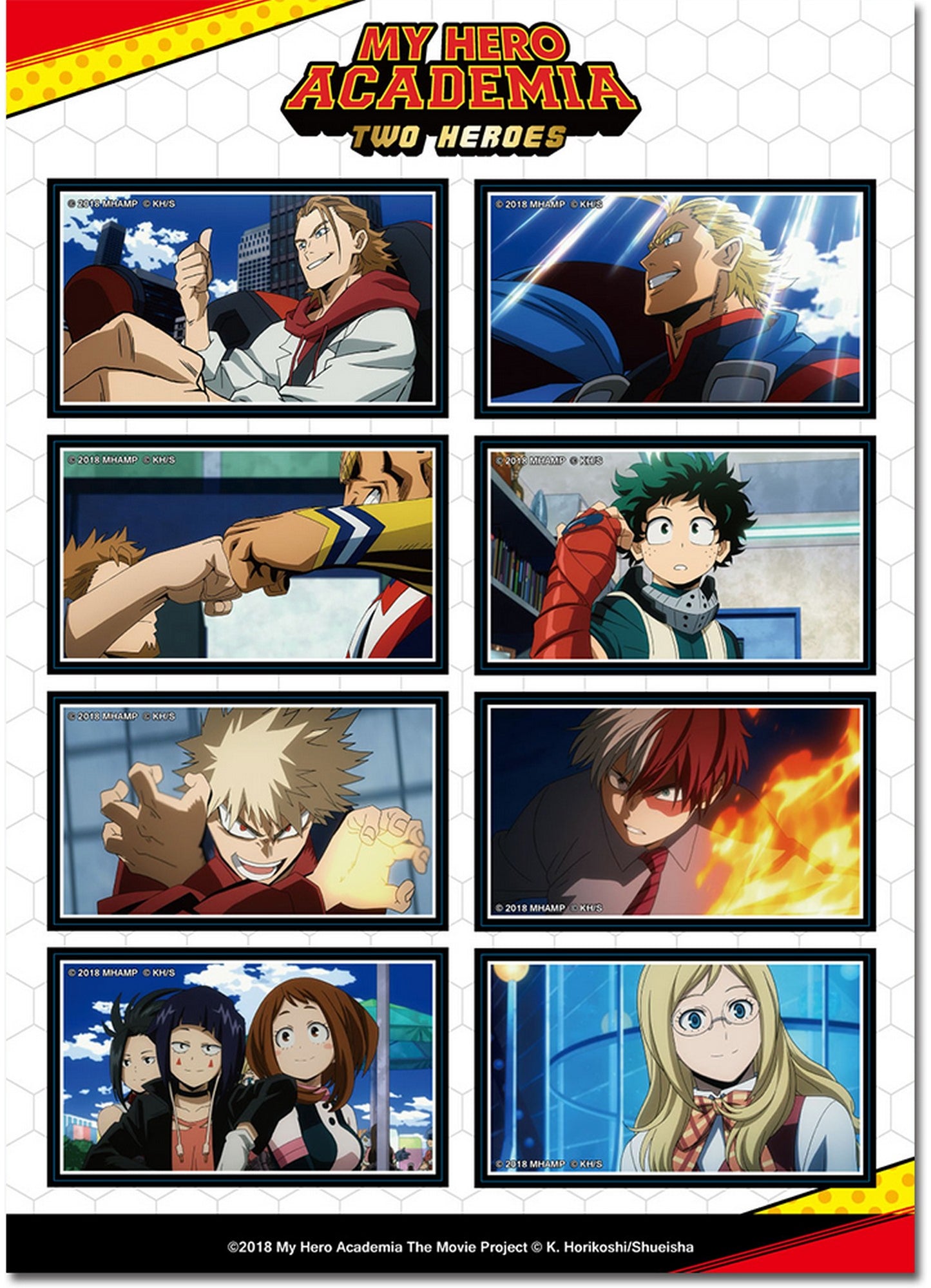 My Hero Academia Movie 1 - Screenshots Sticker Set 5"X7"