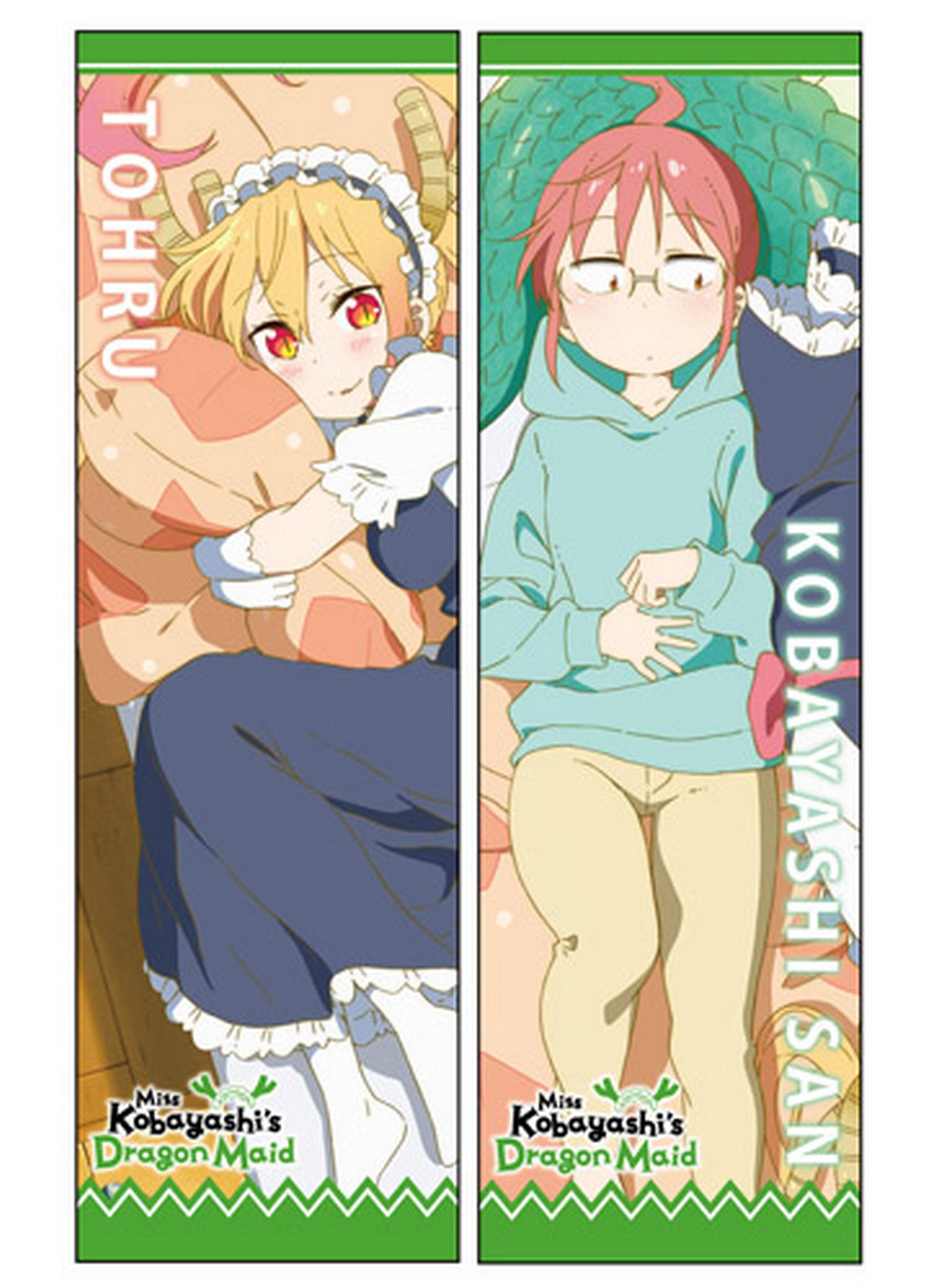 Miss Kobayashis Dragon Maid S1 - Group 01 Body Pillow 13.3"W x 43"H