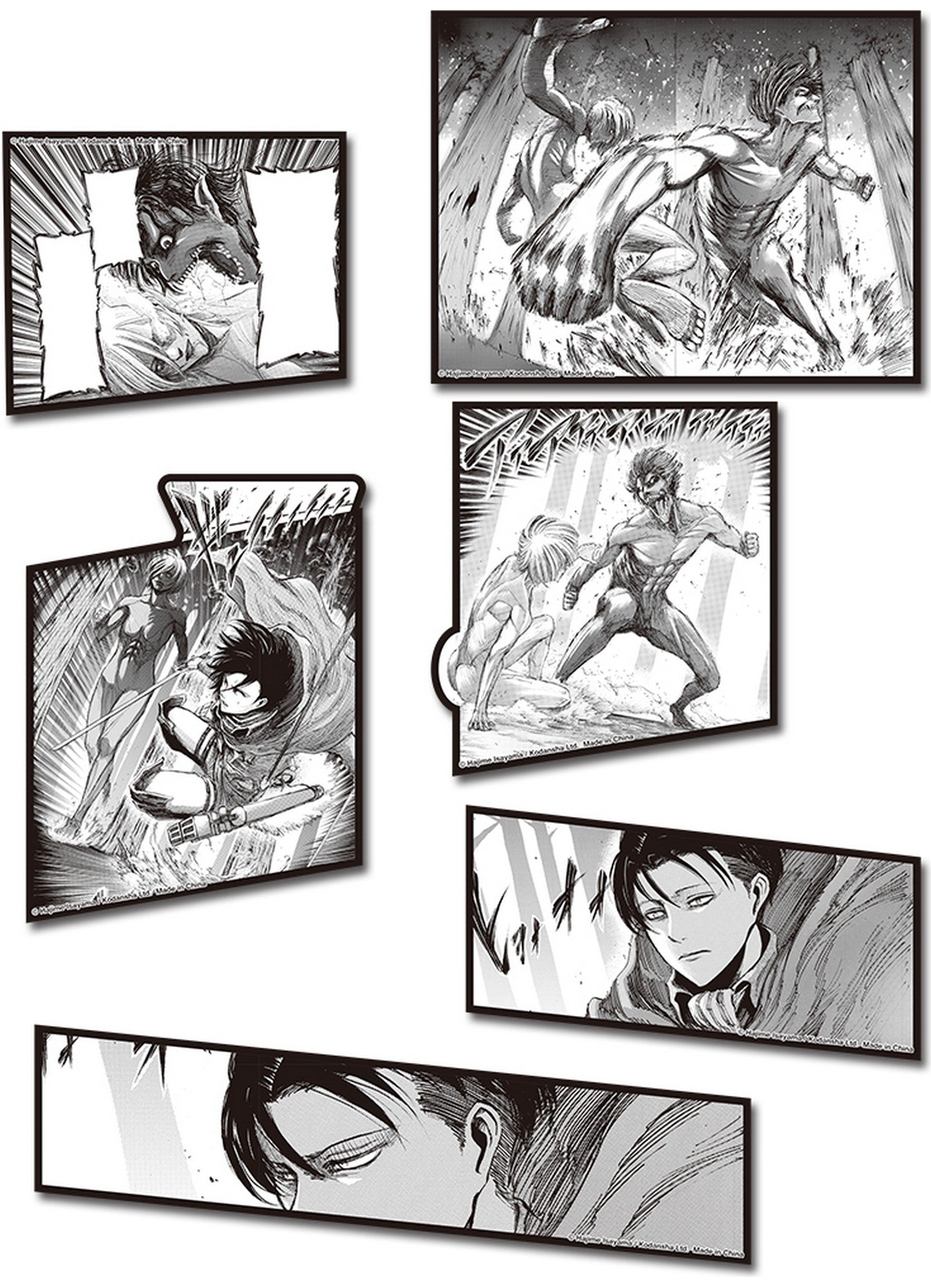 Attack On Titan (Manga) - Vol 07 Manga Die - Cut Sticker Set 02