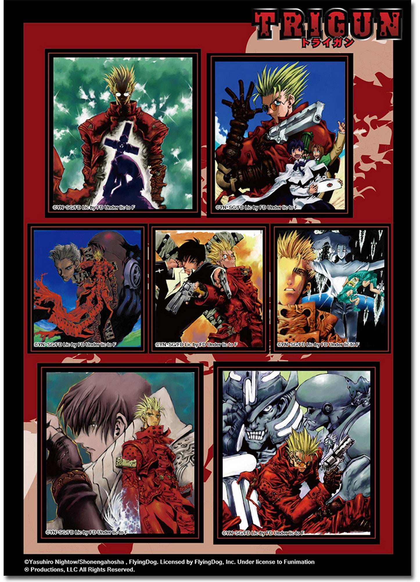 Trigun - Key Art Sticker Set
