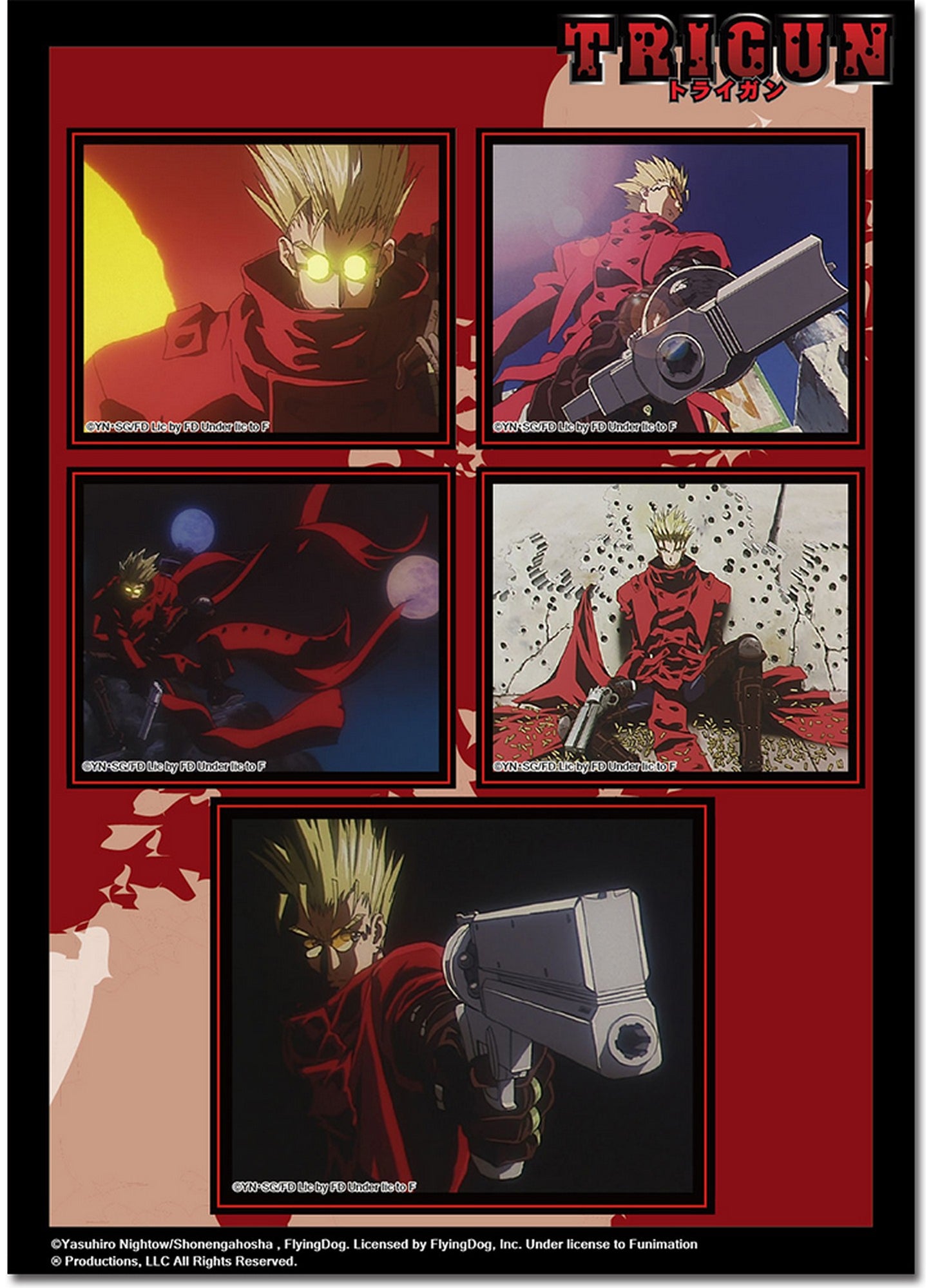 Trigun - Vash Screenshots Sticker Set