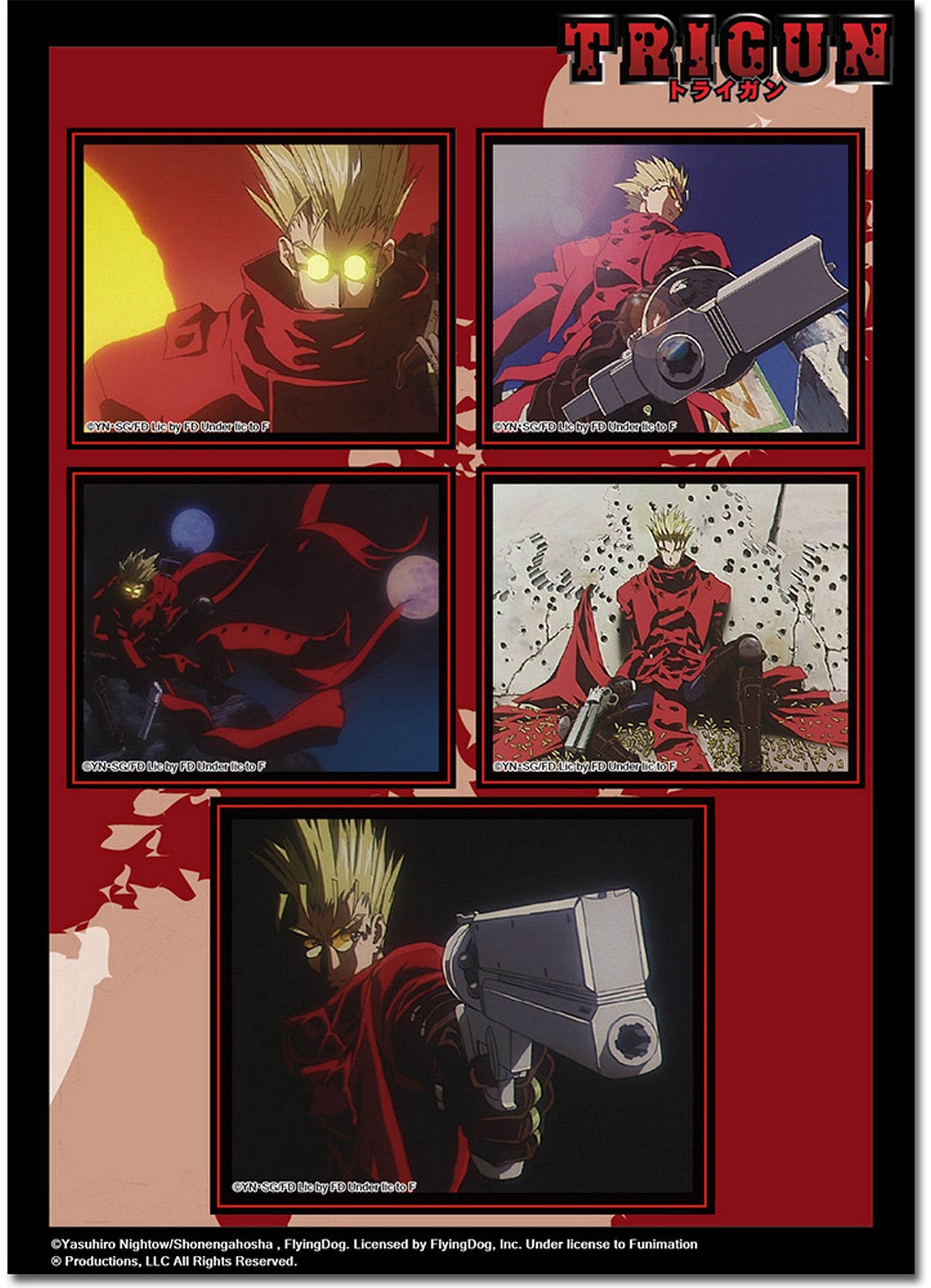 Trigun - Vash Screenshots Sticker Set