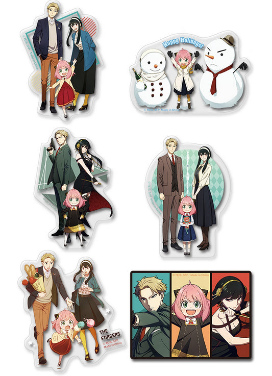 Spy X Family - Group Artwork Transparent Die-Cut Sticker Set