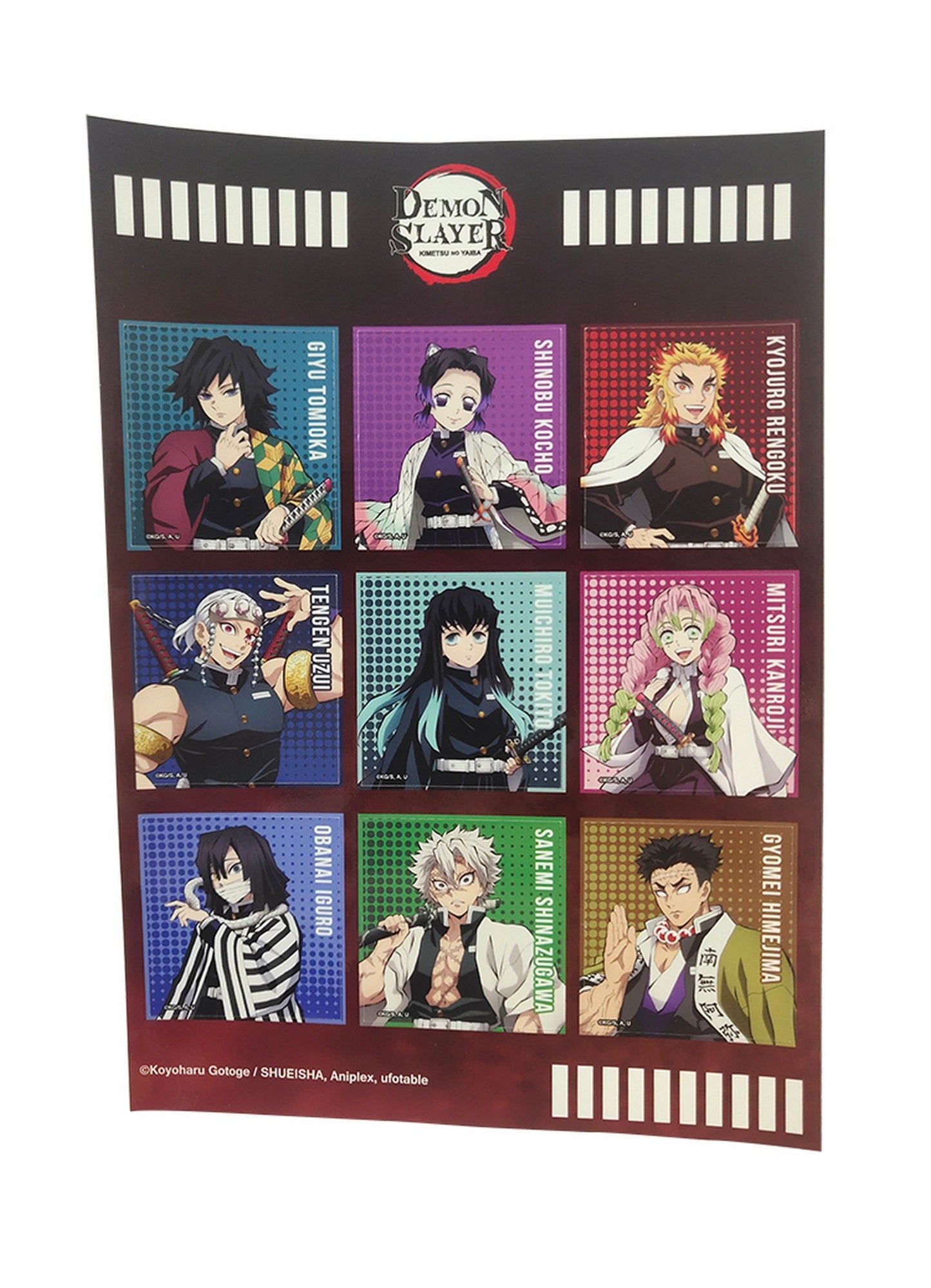 Demon Slayer Tv2 - Hashira #01 Sticker Set