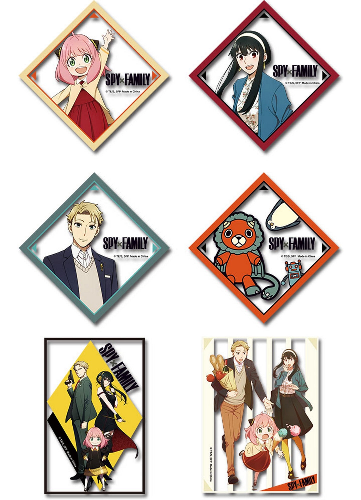 Spy X Family - Group #01 Transparent Die-Cut Sticker Set