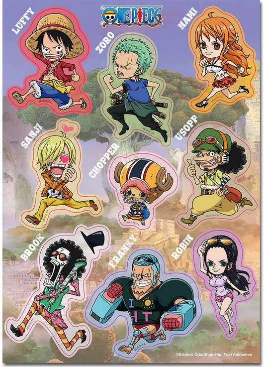 One Piece - Zou Running SD Group Sticker Set 5"X7"