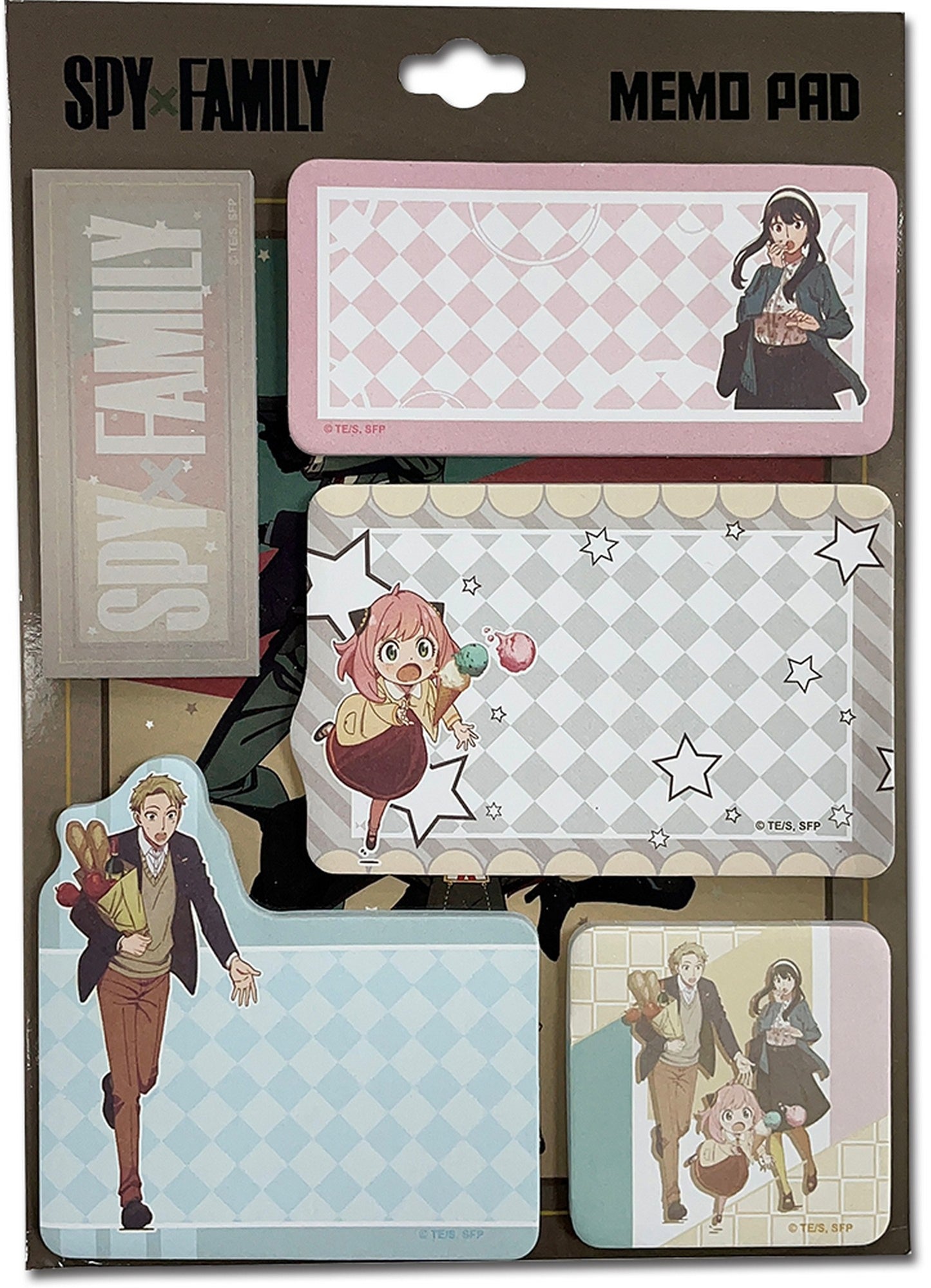 Spy X Family - Forger Family Daily Die-Cut Memo Pad Set