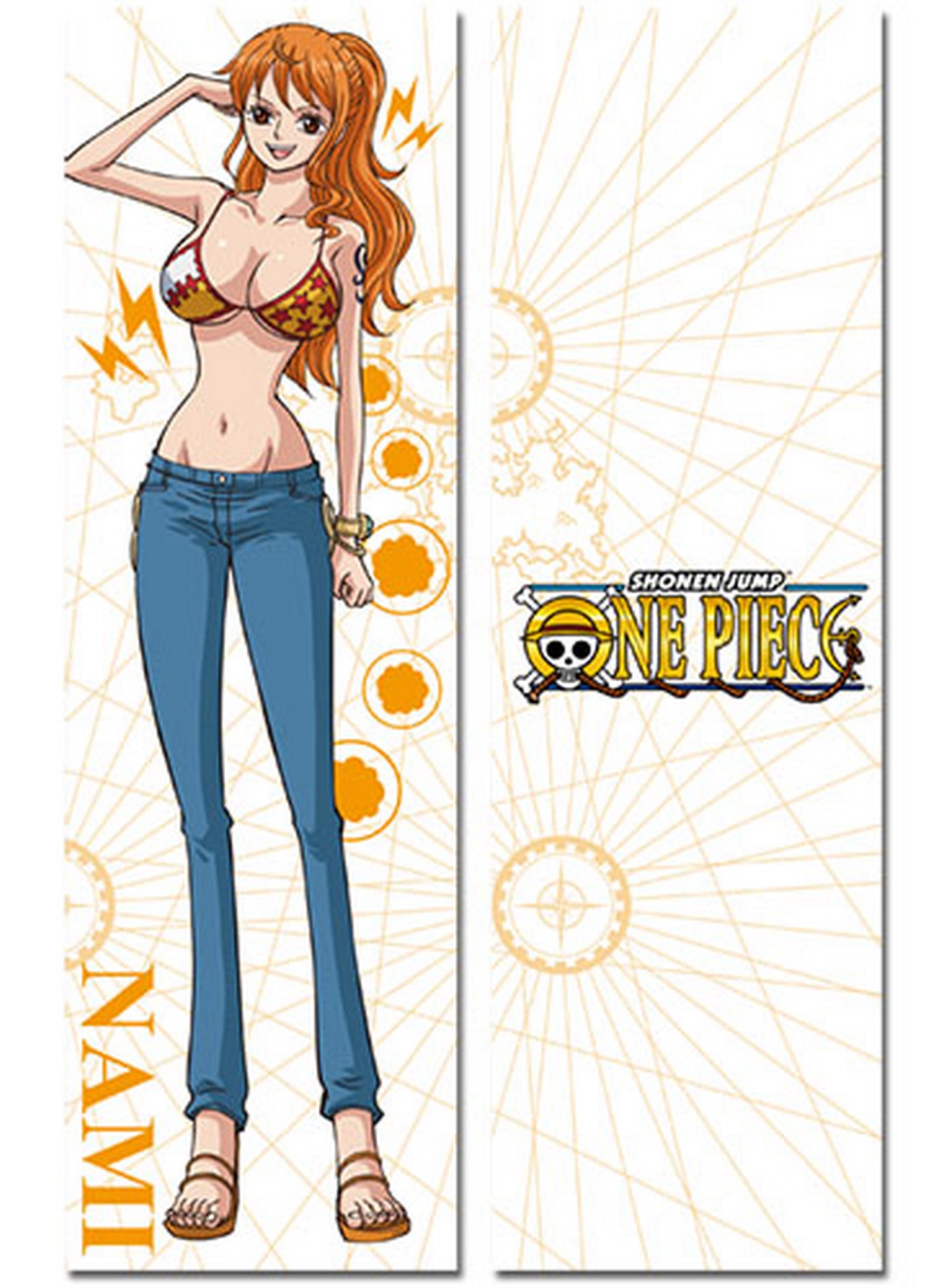 One Piece - Nami New World Body Pillow 13.3"W x 43"H