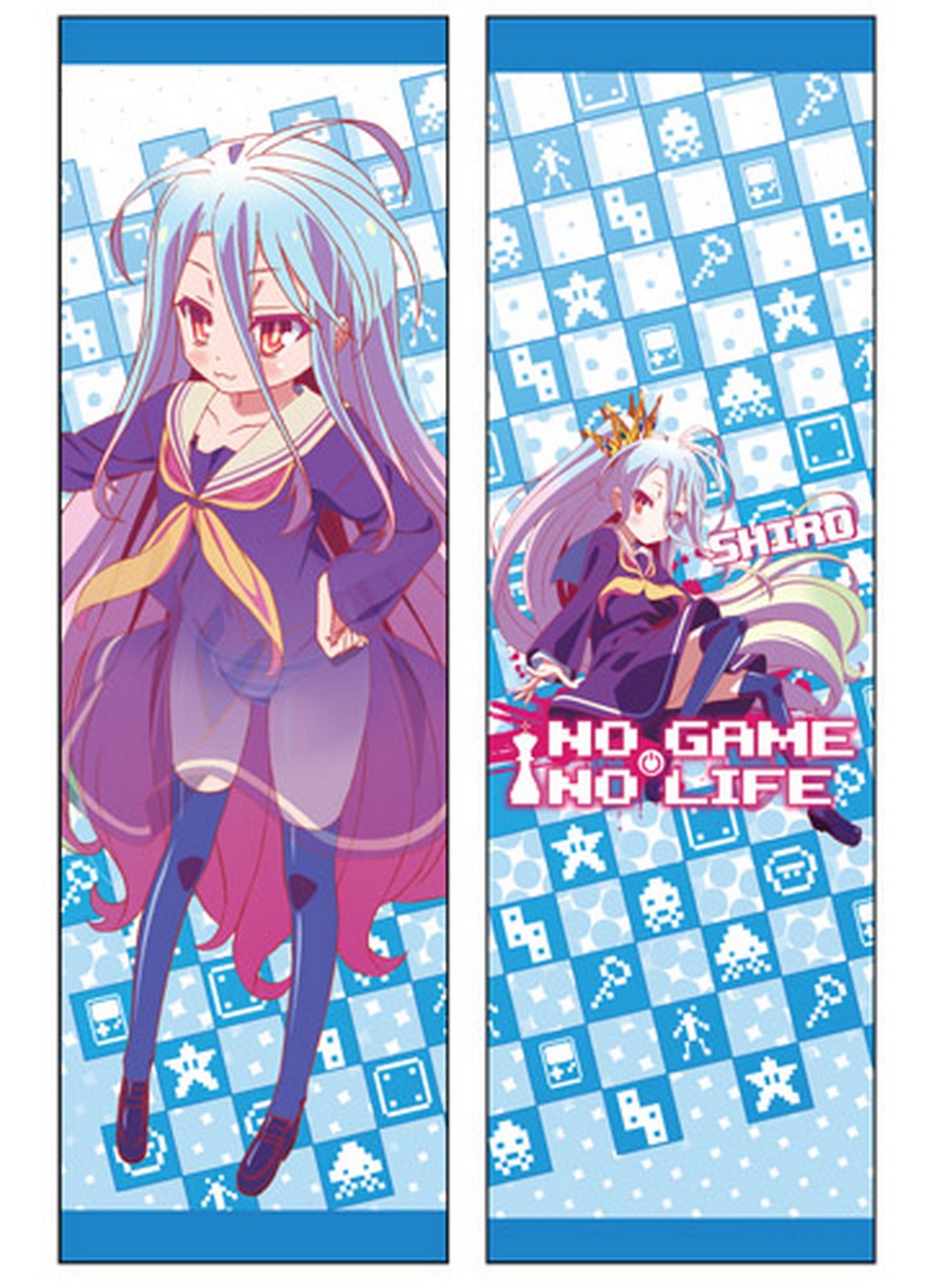 No Game No Life - Shiro Body Pillow 13.3"W x 43"H