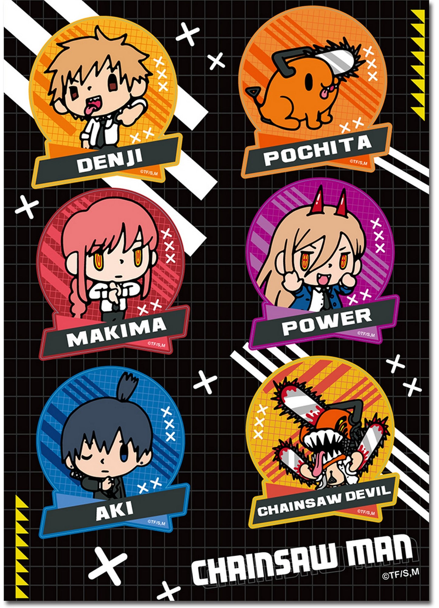 Chainsaw Man - SD Group Sticker Set 5"X7"