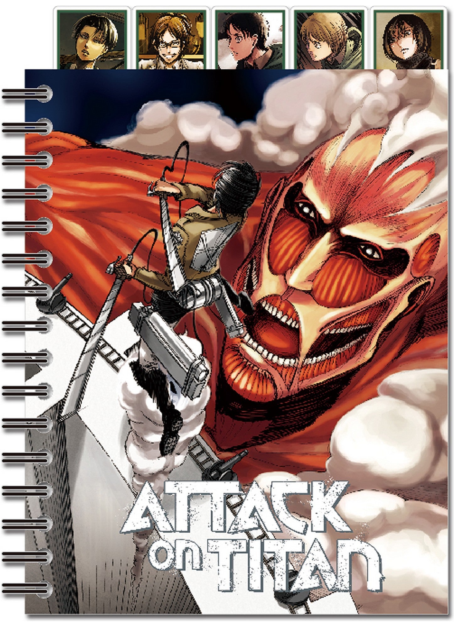 Attack On Titan (Manga) - Group Manga Cover Art Tabbed Notebook