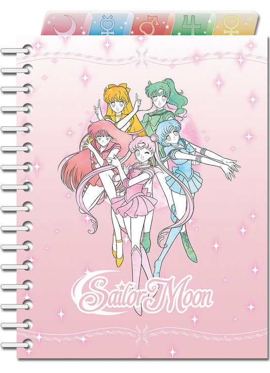 Sailor Moon - Sailor Moon Pink Pastel Group Tab Notebook