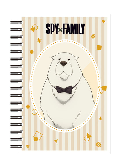 Spy X Family - Bond Yellow Stripes Background Notebook