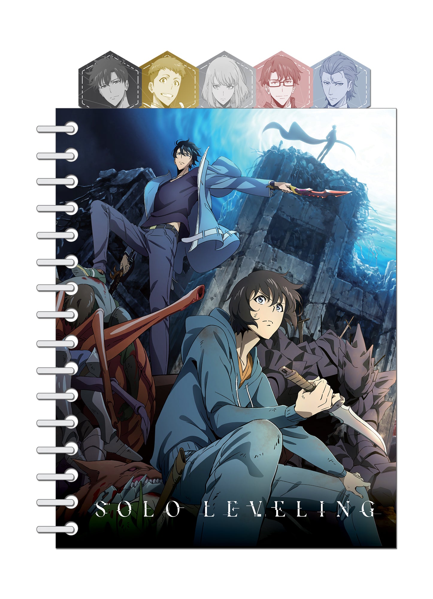 Solo Leveling - Character Group Tabbed Notebook