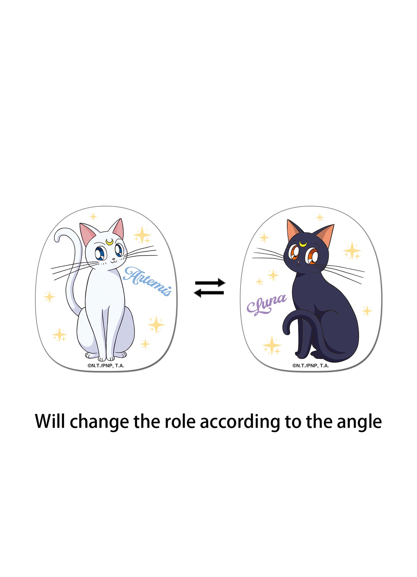 Sailor Moon - Artemis & Luna Lenticular Sticker