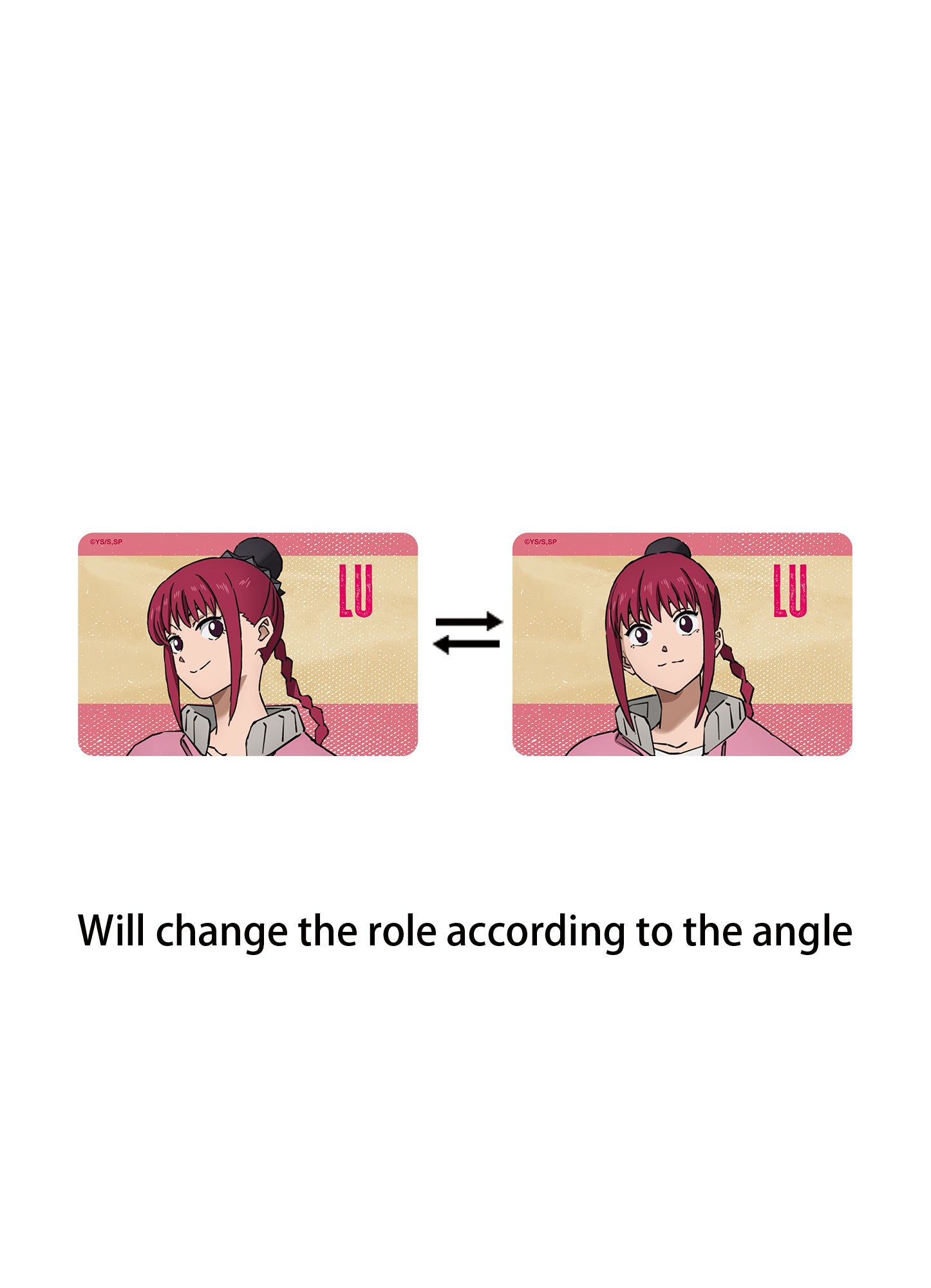 Sakamoto Days - Lu 3D Motion Reflective Car Sticker 6.7"H