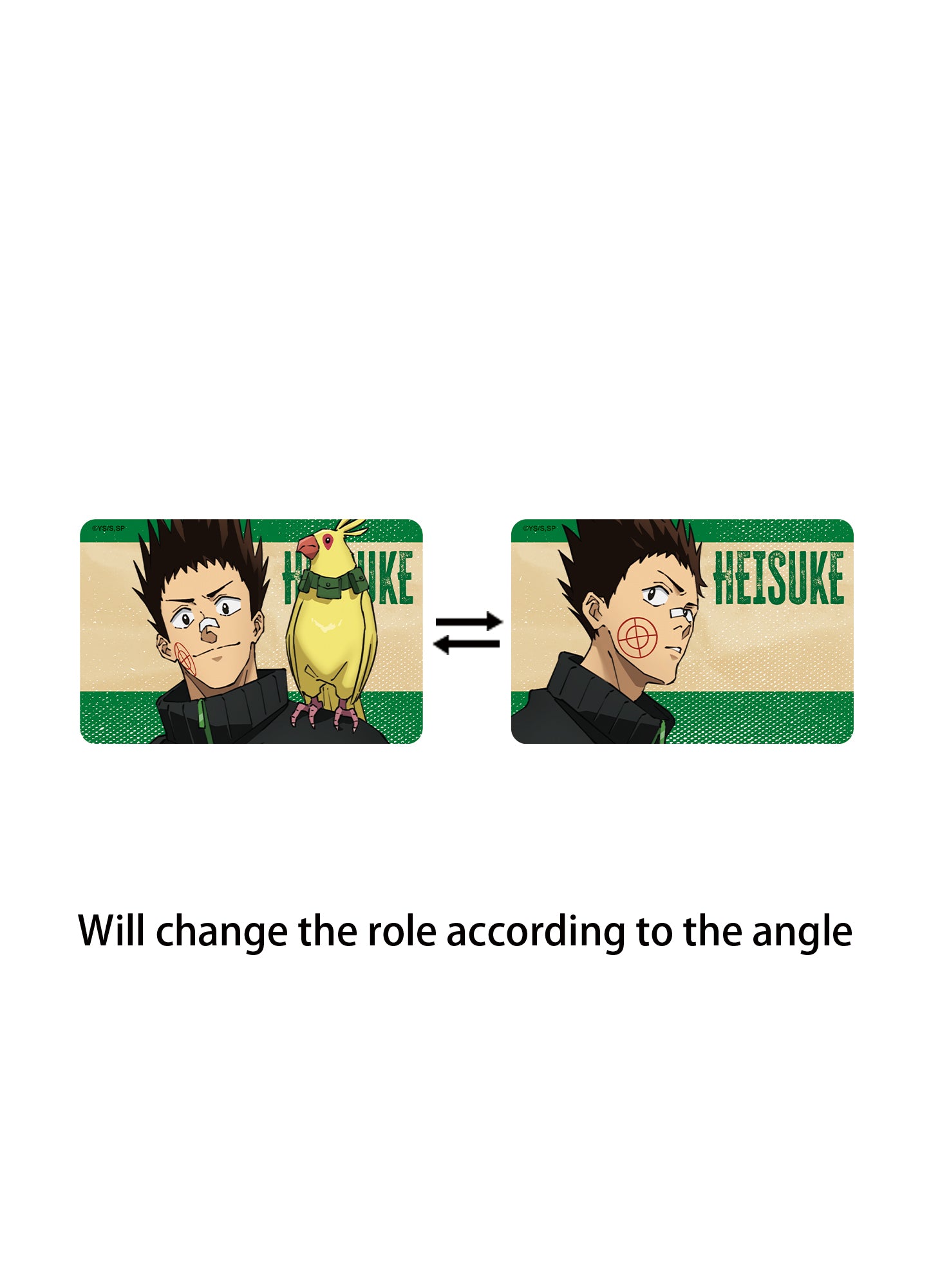 Sakamoto Days - Heisuke 3D Motion Reflective Car Sticker 6.7"H