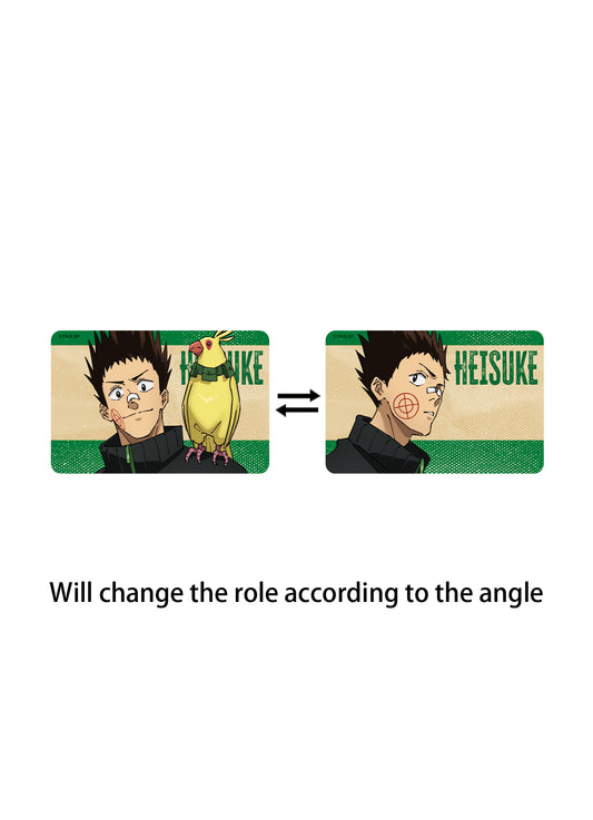 Sakamoto Days - Heisuke 3D Motion Reflective Car Sticker 6.7"H