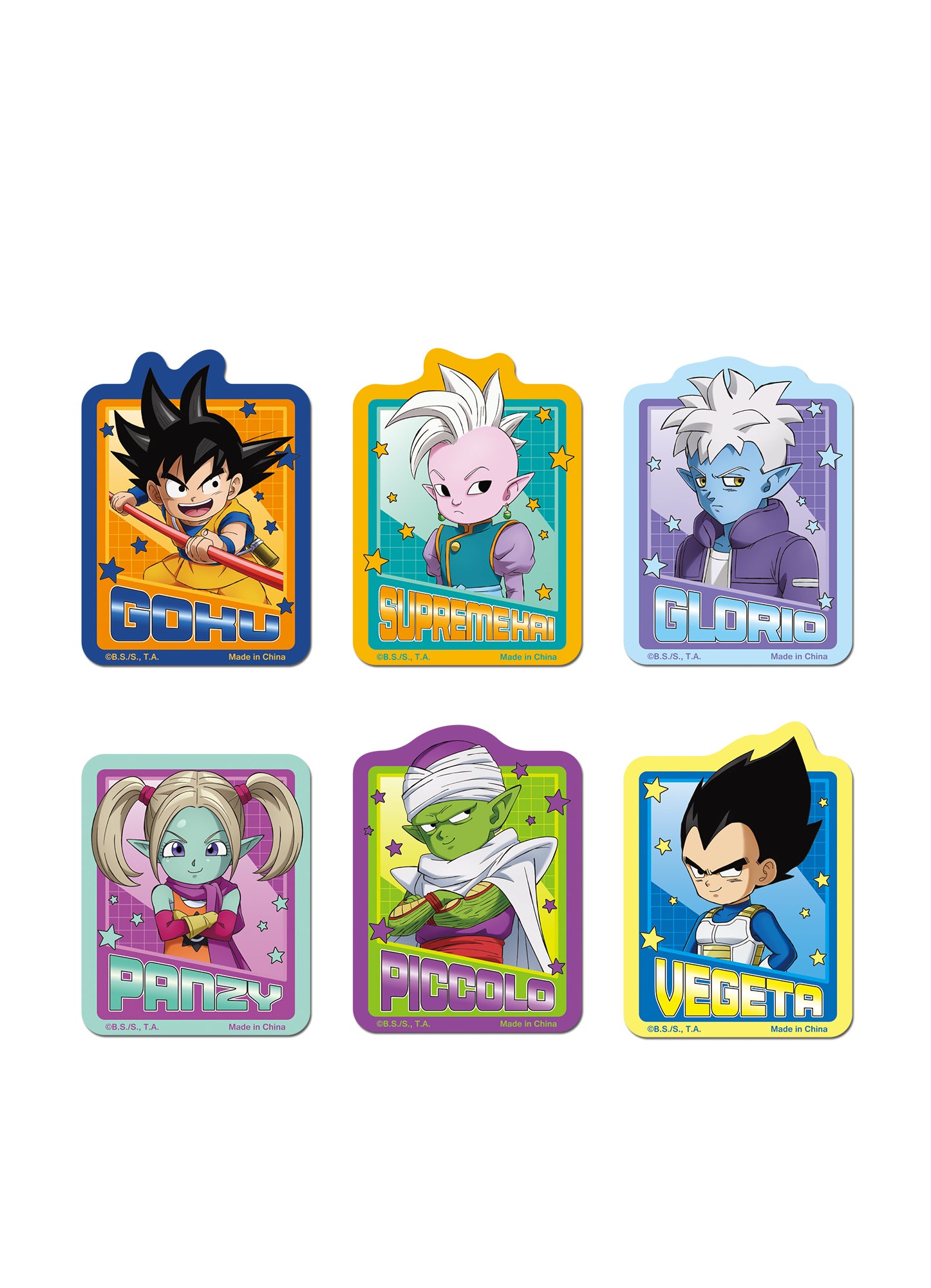 Dragon Ball Daima - Main Character Die-Cut Sticker Set
