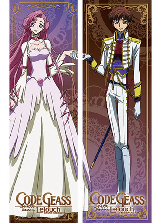Code Geass S1 - Suzaku Kururugi & Euphemia Body Pillow 13.3"W x 43"H