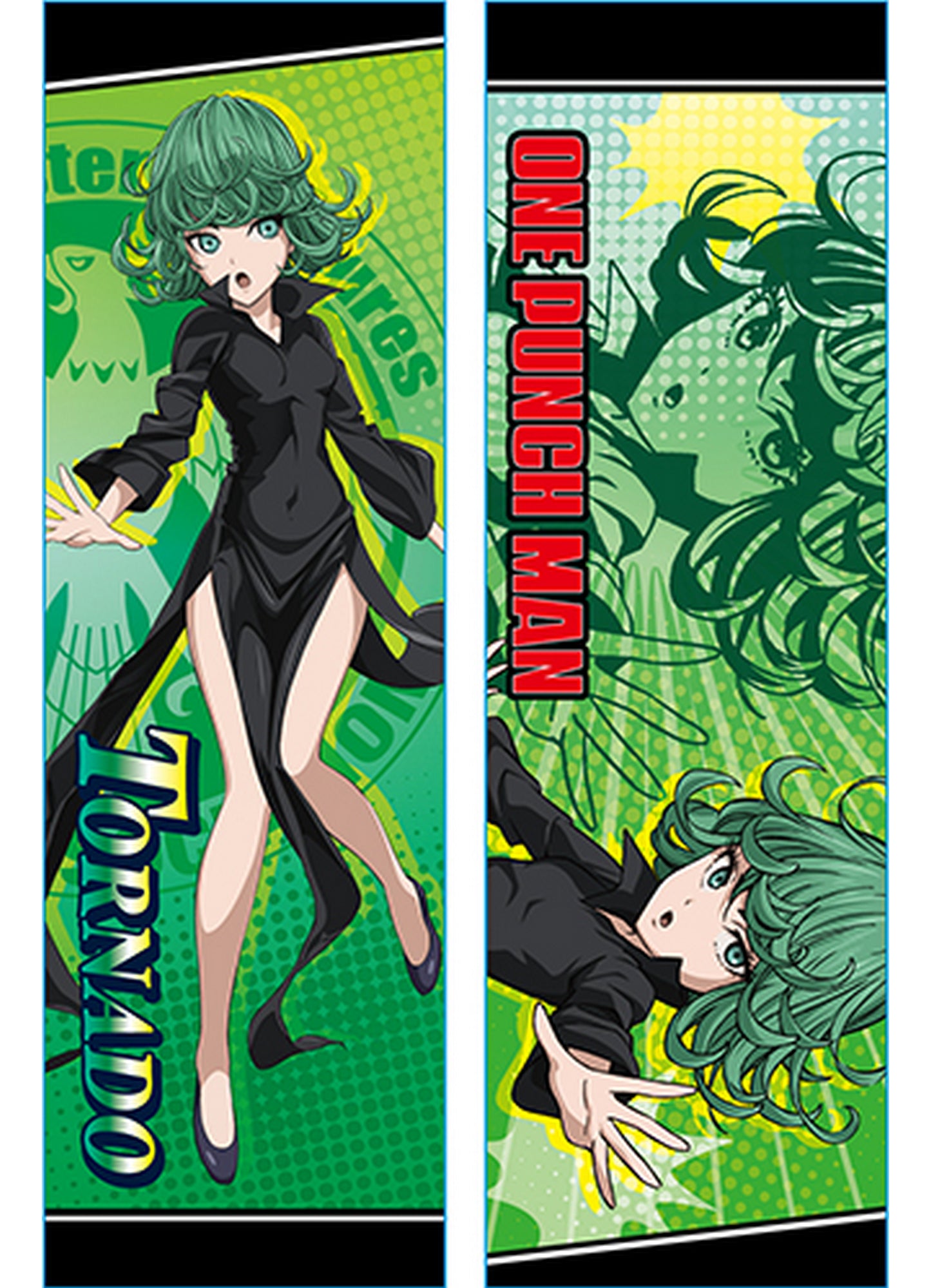 One Punch Man - Tornado Body Pillow 13.3"W x 43"H