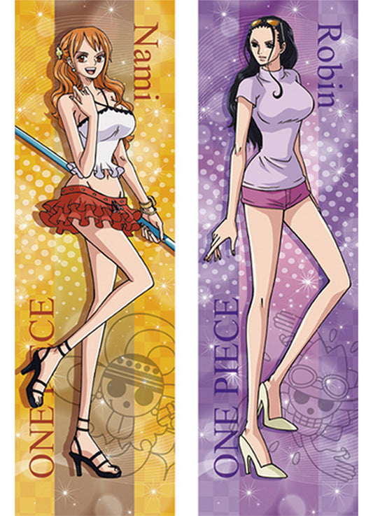 One Piece - Nami & Nico Robin Body Pillow Case 13.3"W x 43"H