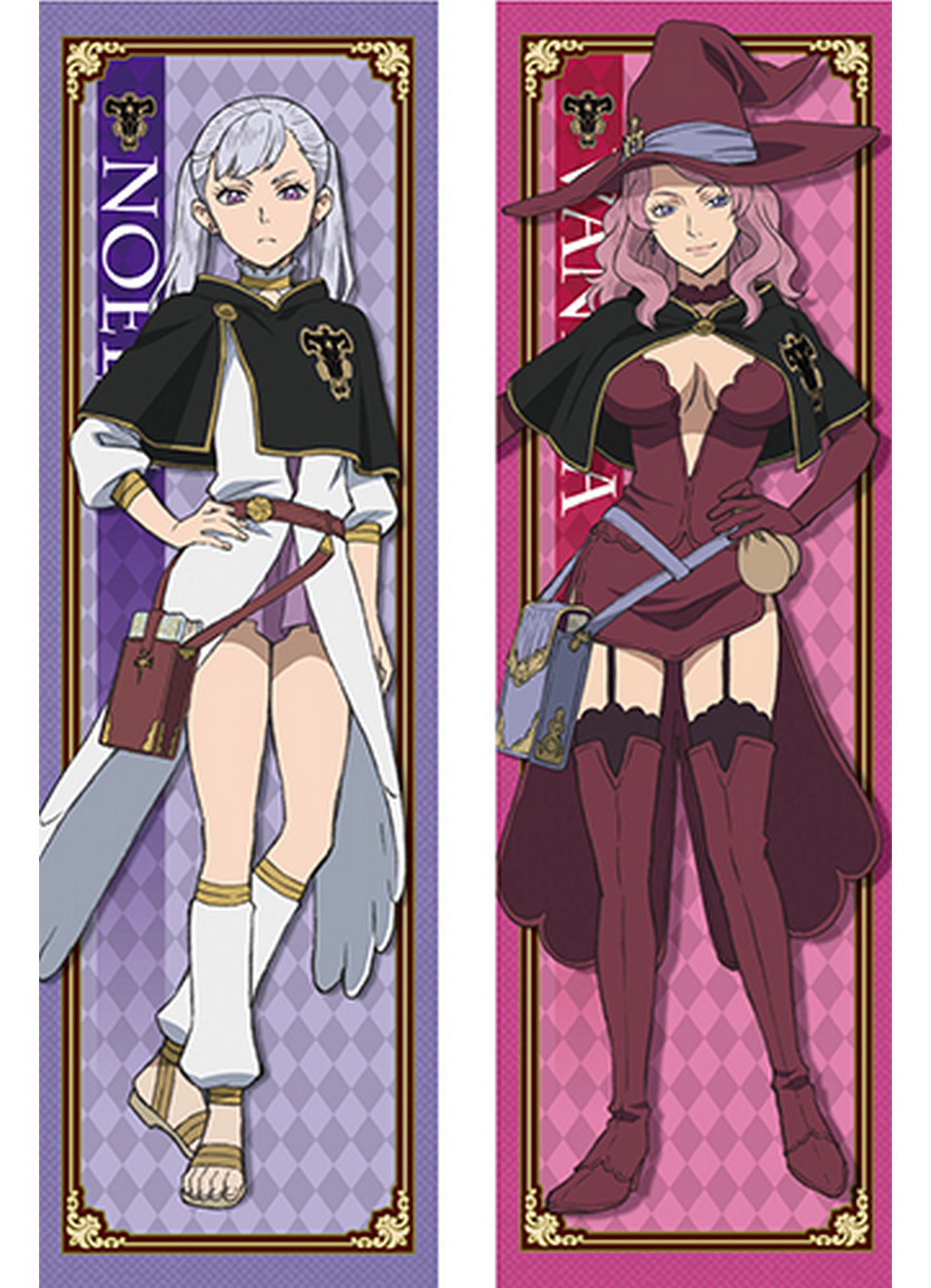 Black Clover - Noelle Silva & Vanessa Body Pillow Case 13.3"W x 43"H