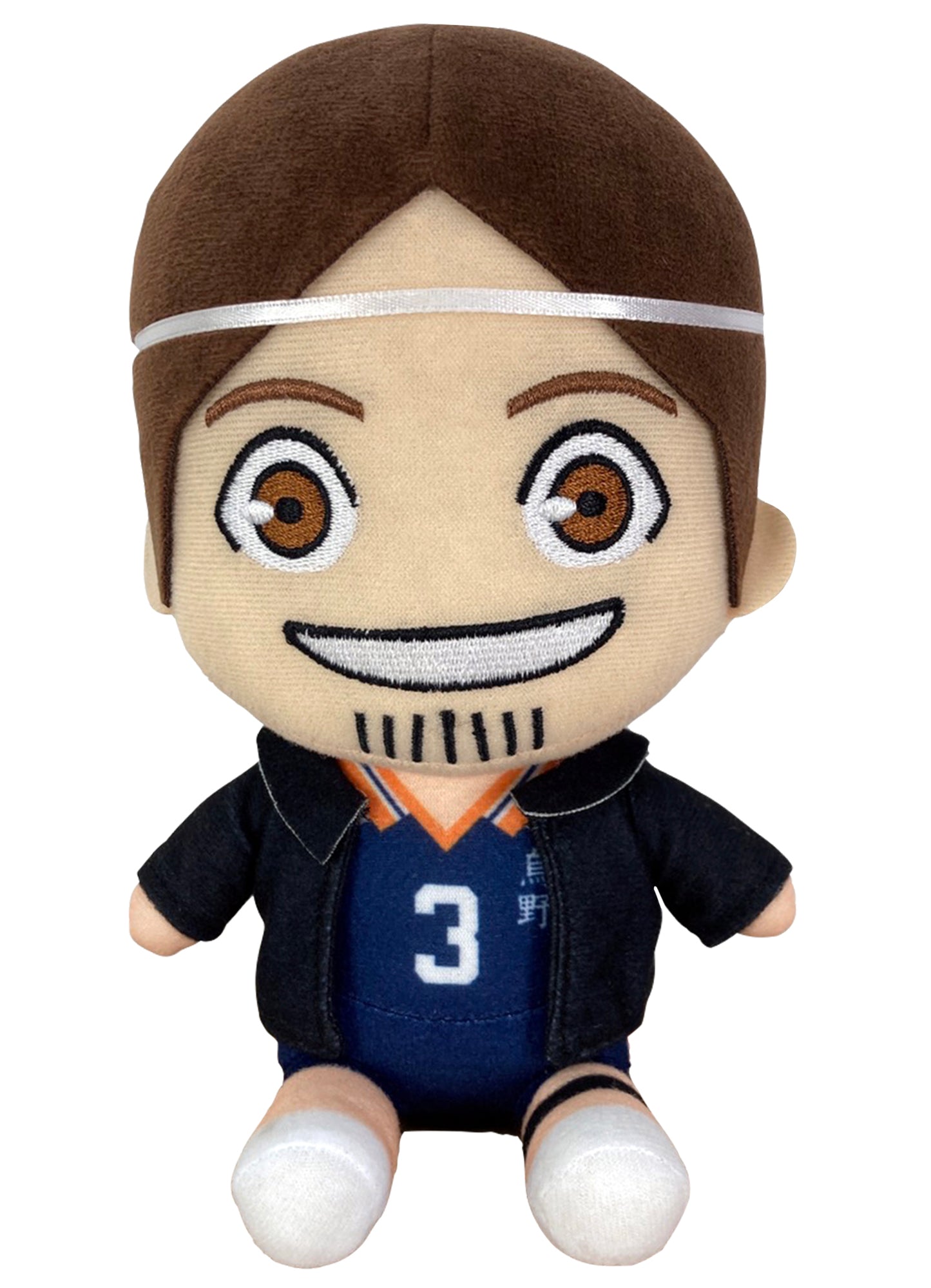 Haikyu S3 - Asahi Azumane Jacket Sitting Pose Plush 7"H