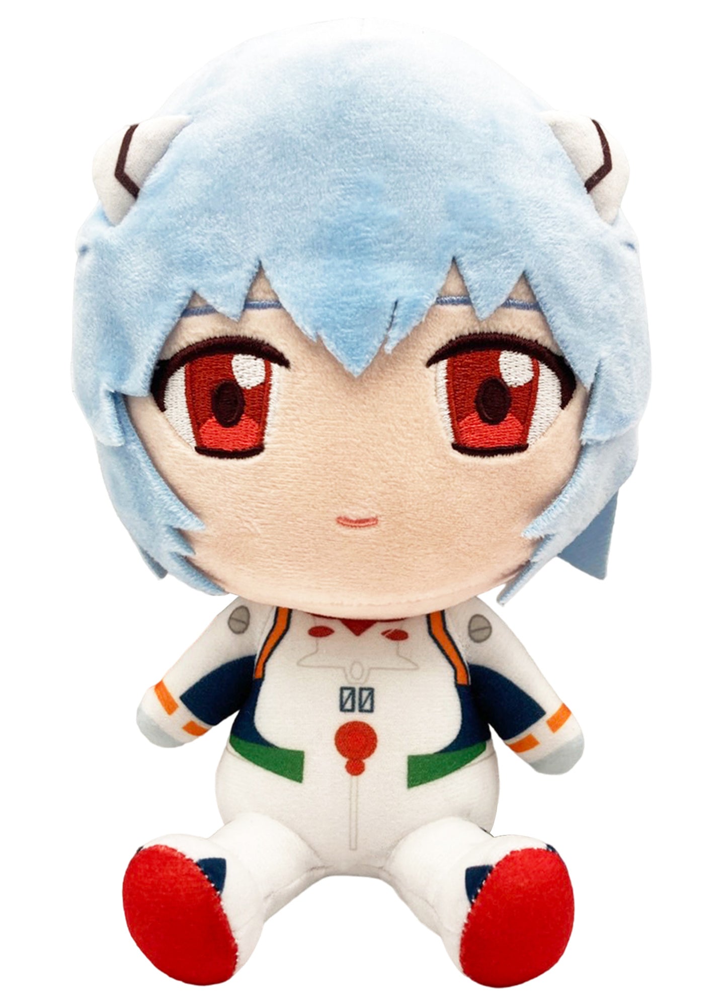 Evangelion New Movie – Rei Ayanami Sitting Plush 7"H