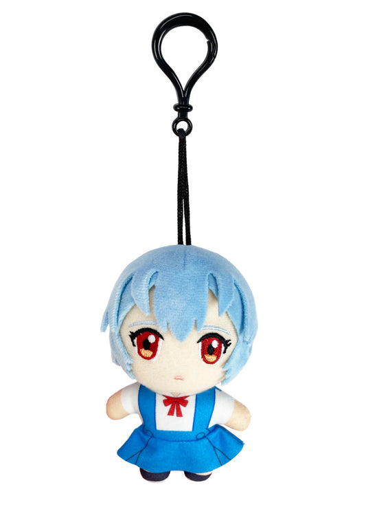 Evangelion New Movie - Rei Ayanami Uniform Plush 4.5"H