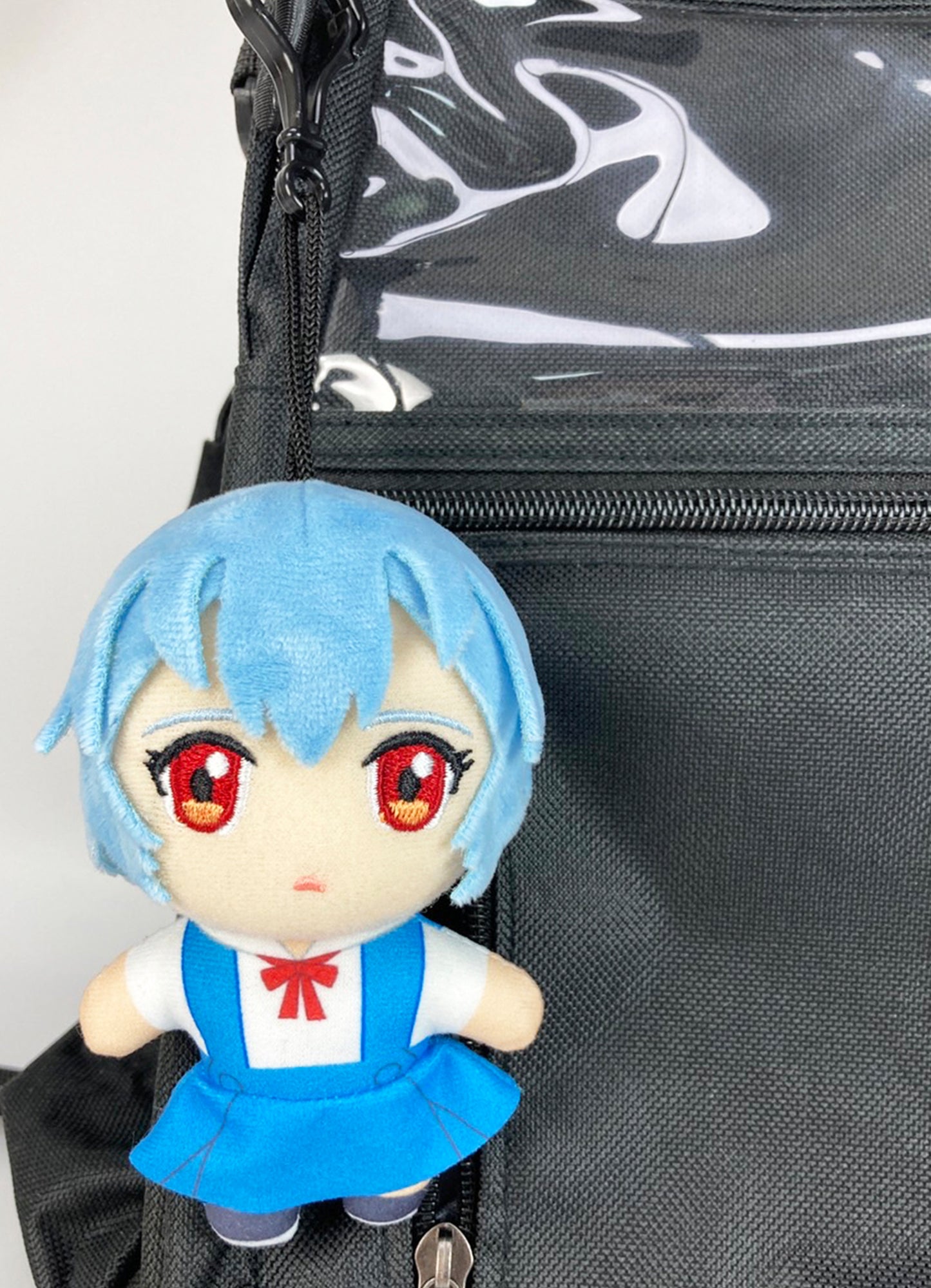 Evangelion New Movie - Rei Ayanami Uniform Plush 4.5"H