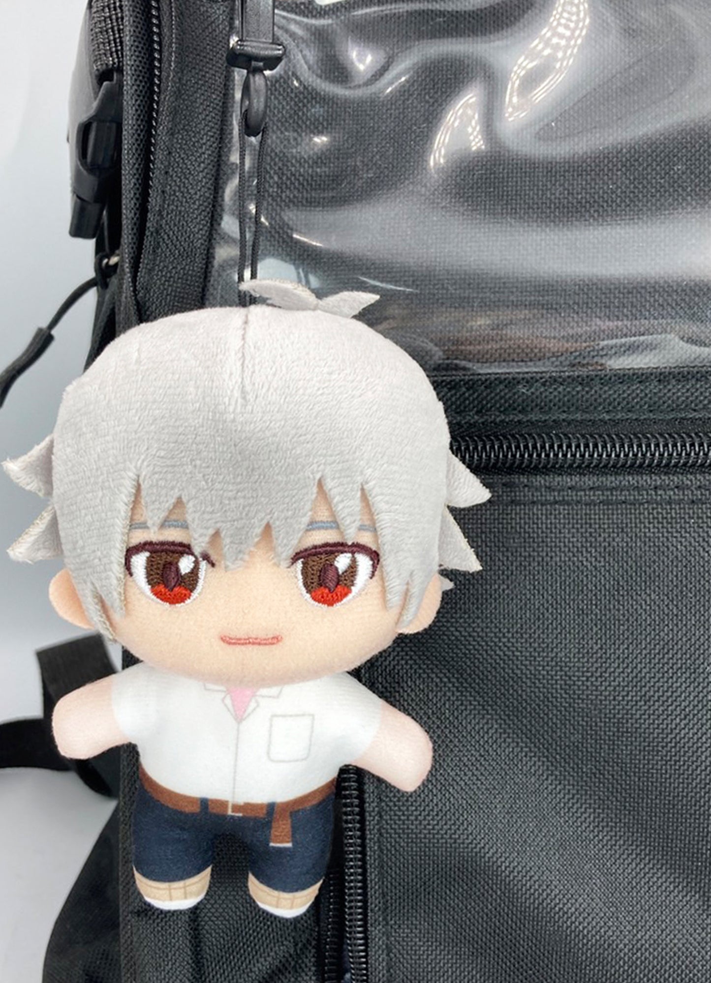 Evangelion New Movie - Kaworu Nagisa Uniform Plush 4.5"H