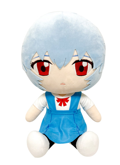 Evangelion New Movie - Rei Ayanami Uniform Sitting Plush 12"H