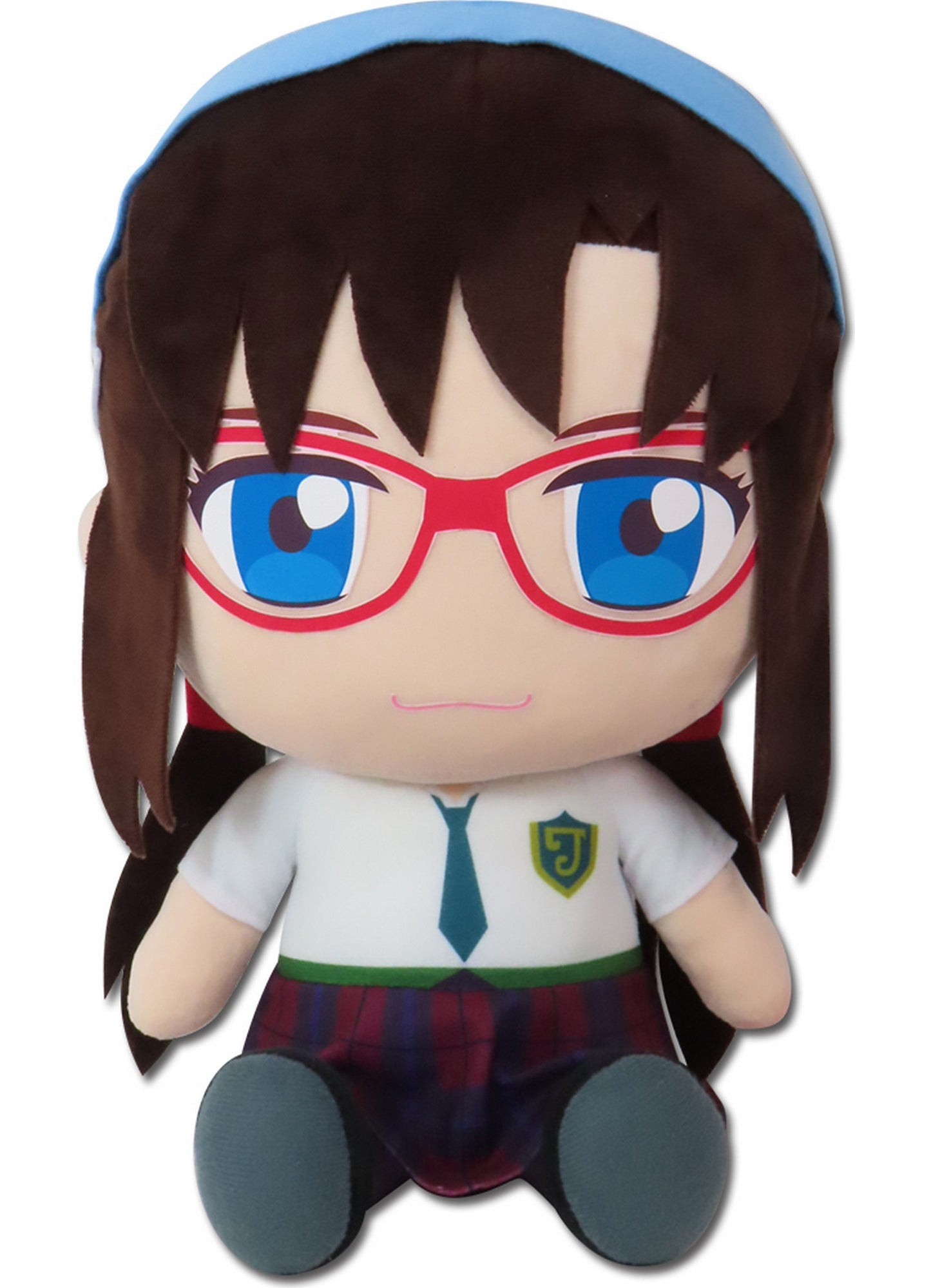 Evangelion New Movie- Mari Makinami Uniform Sitting Plush 12"H