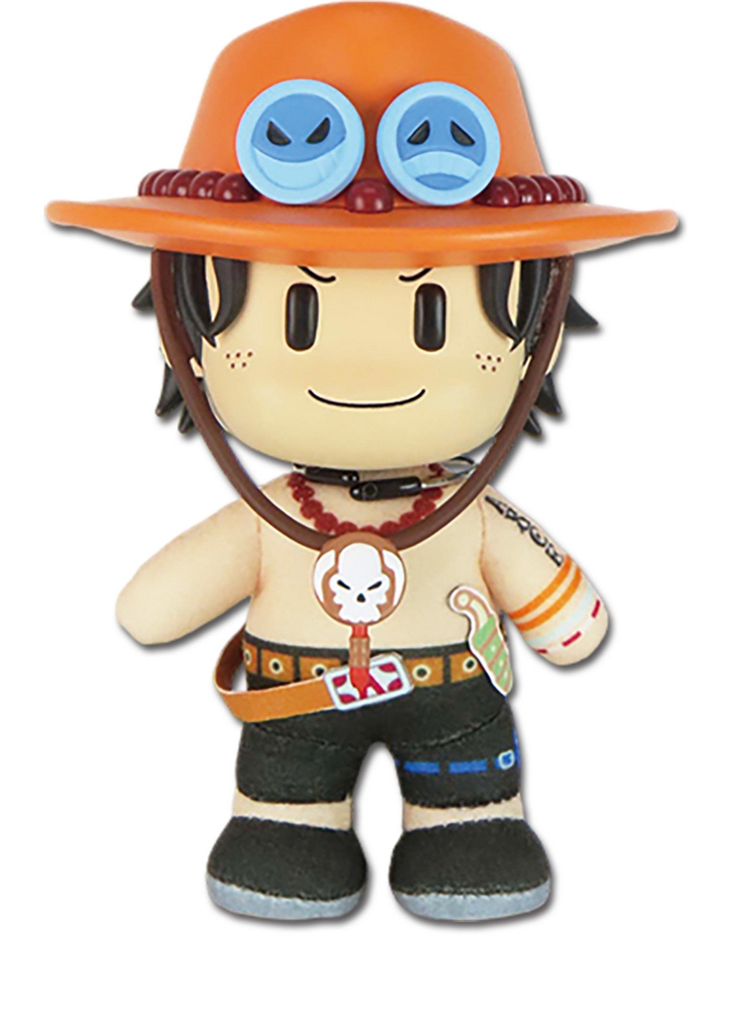 One Piece - Ace Basic Costume Figurekey Plush 4.5"H