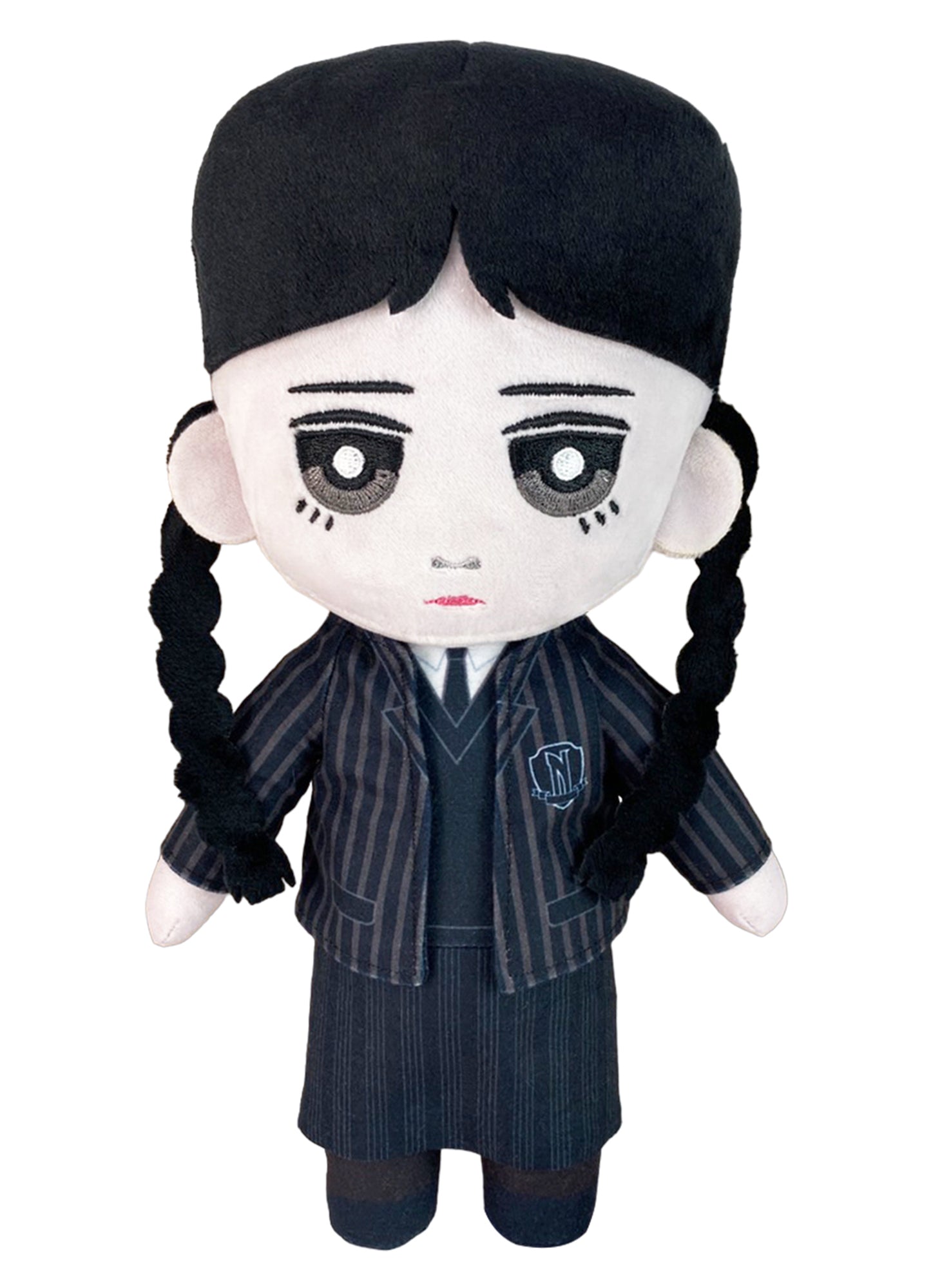 Wednesday - Wednesday Addams Button Eyes Plush 10"H