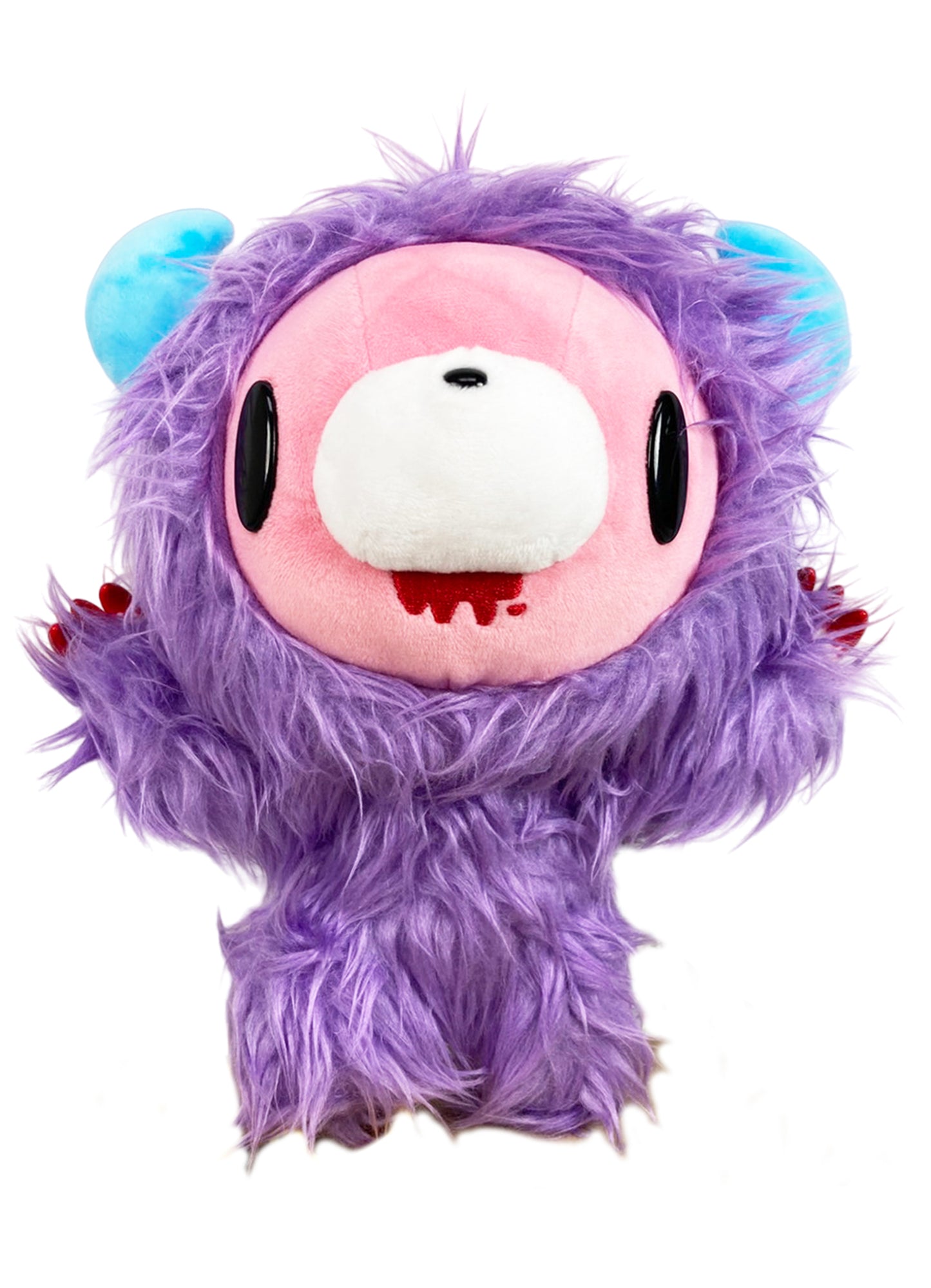 Gloomy Bear - Gloomy Bear Long Fur Purple Monster Plush 8"H