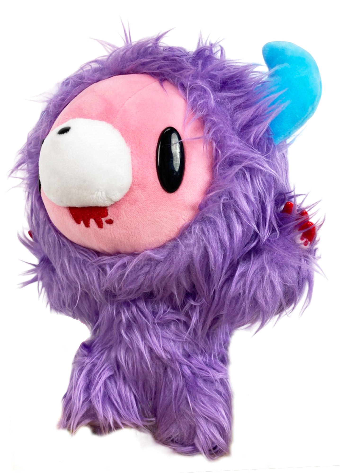 Gloomy Bear - Gloomy Bear Long Fur Purple Monster Plush 8"H