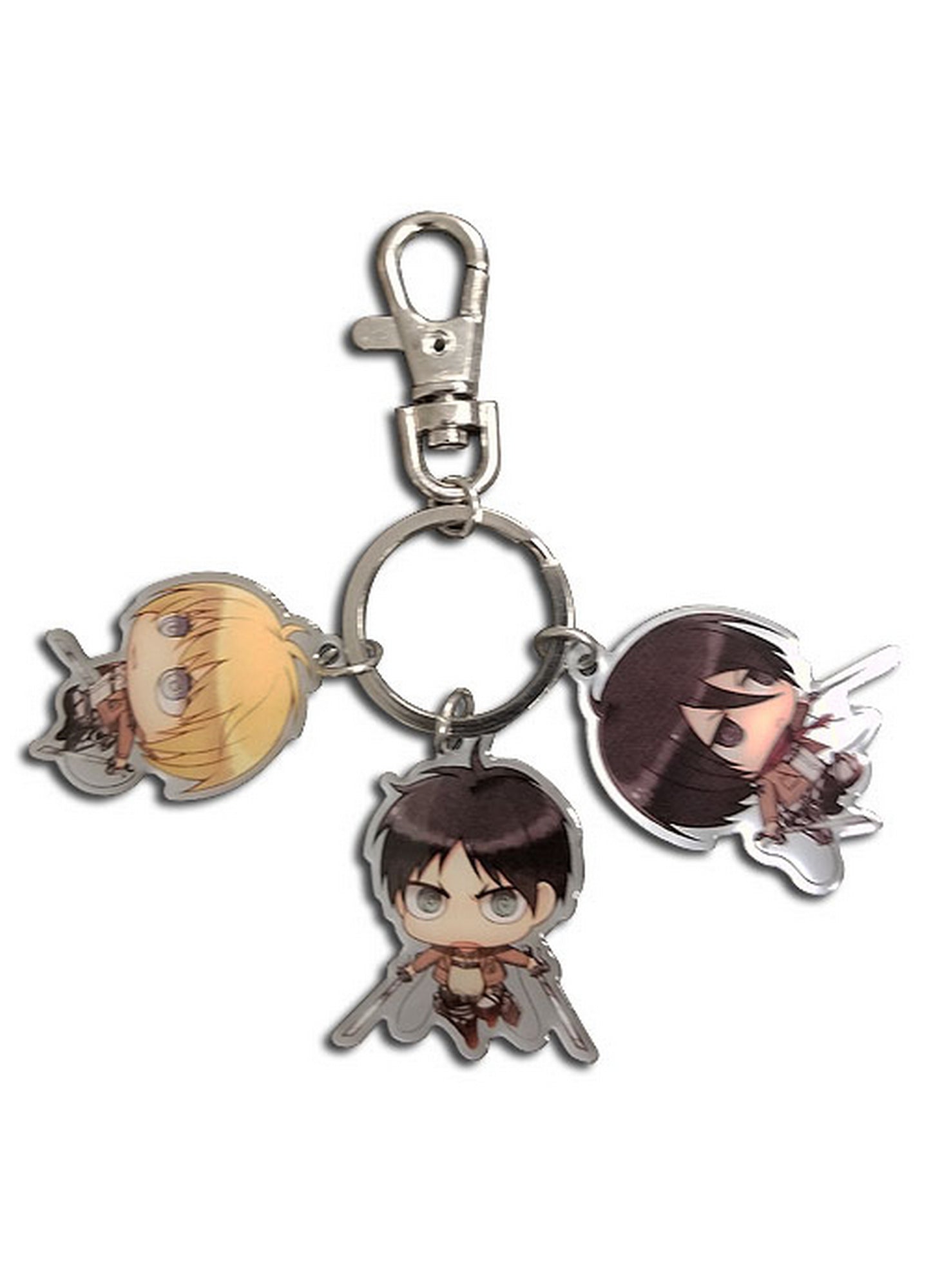 Attack on Titan Season 2 - Eren Yeager, Mikasa Ackerman, & Armin Arlet Metal Keychain