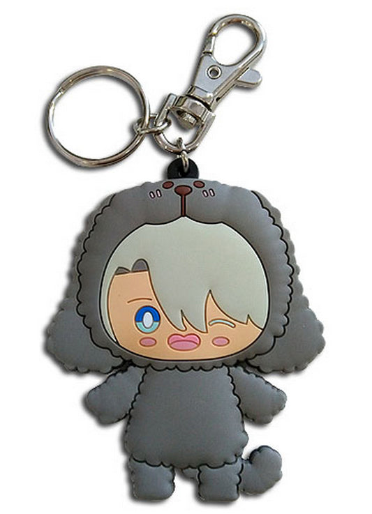 Yuri! On Ice - SD Victor Nikiforov Dog Pajama PVC Keychain