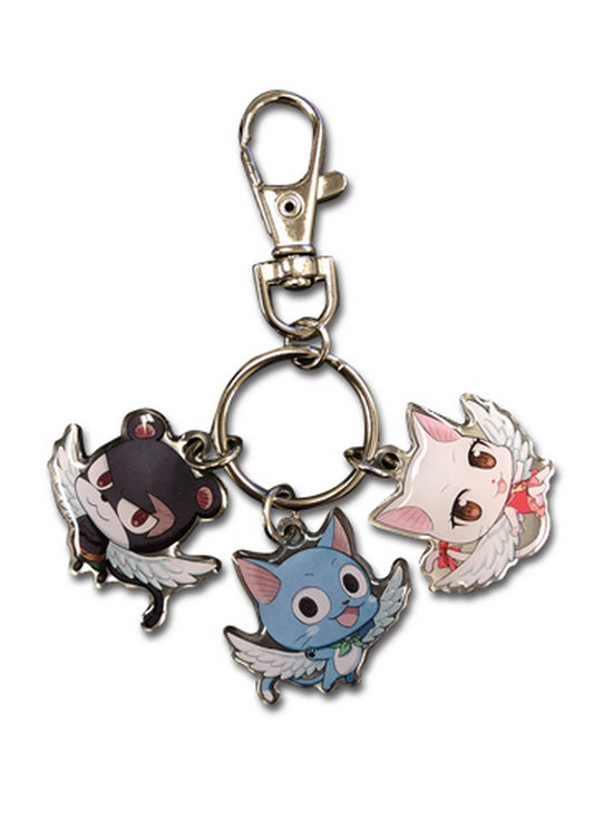 Fairy Tail S7 - SD Group 3 Metal Keychain