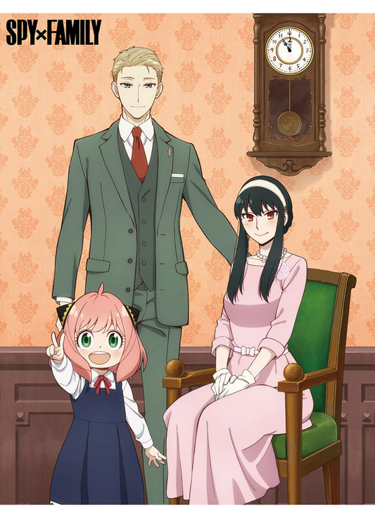 Spy X Family - Forger Family Post Illustrations Throw Blanket 46"W x 60"H