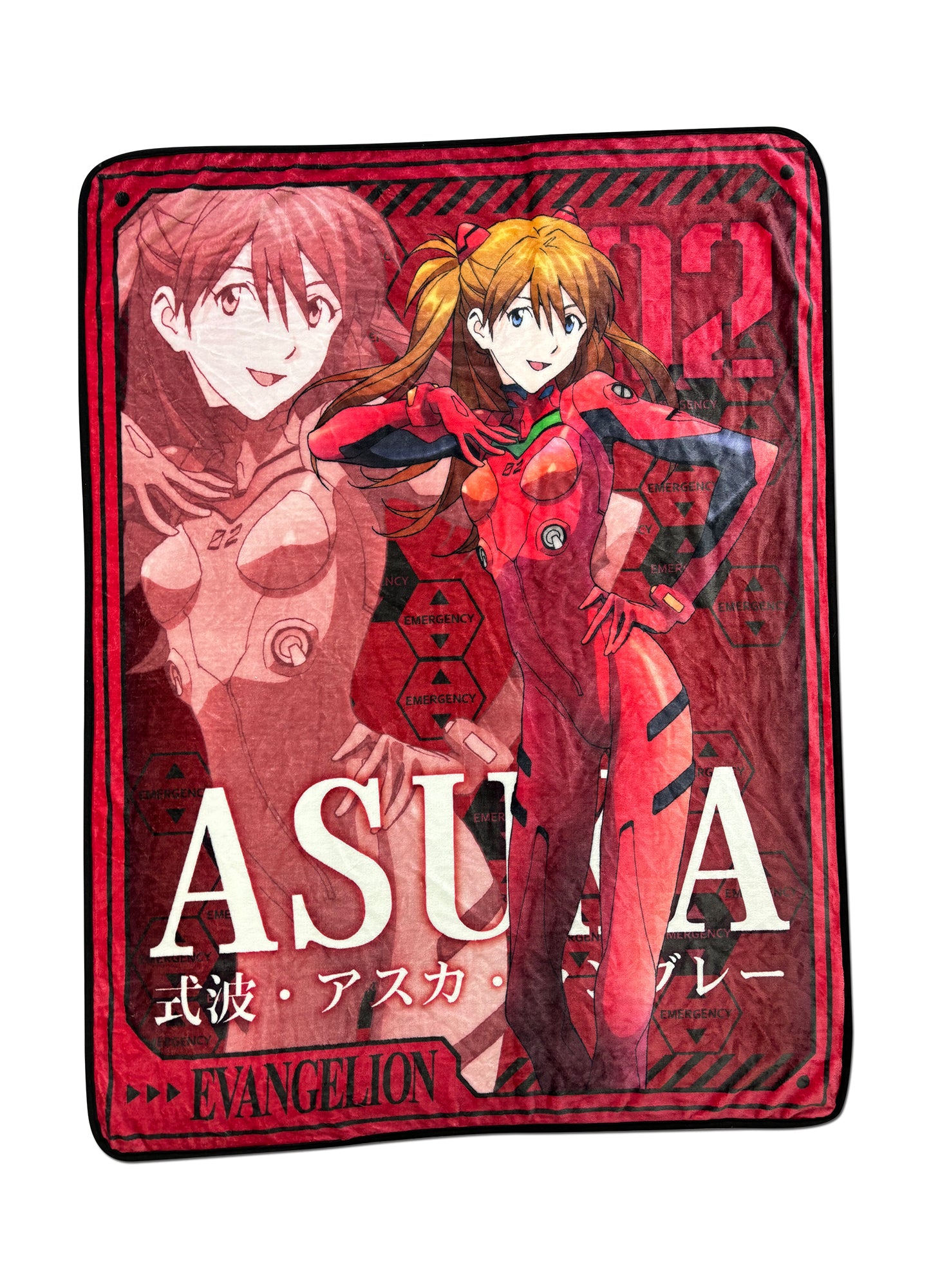Evangelion New Movie - Asuka Langley Soryu Sublimation Throw Blanket 46"W x 60"H