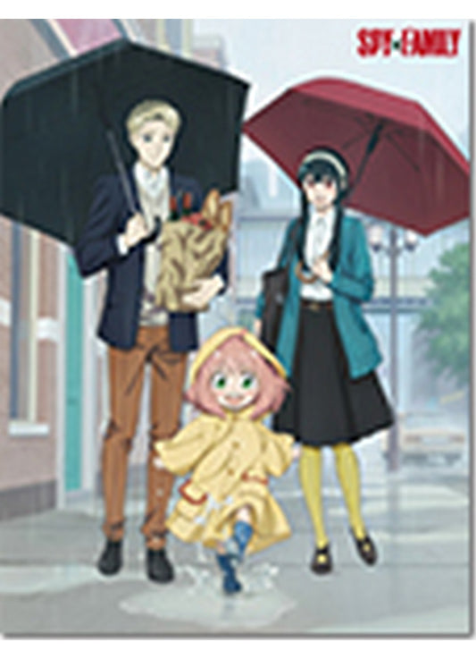 Spy X Family - Group Rainy Day Throw Blanket 46"W x 60"H