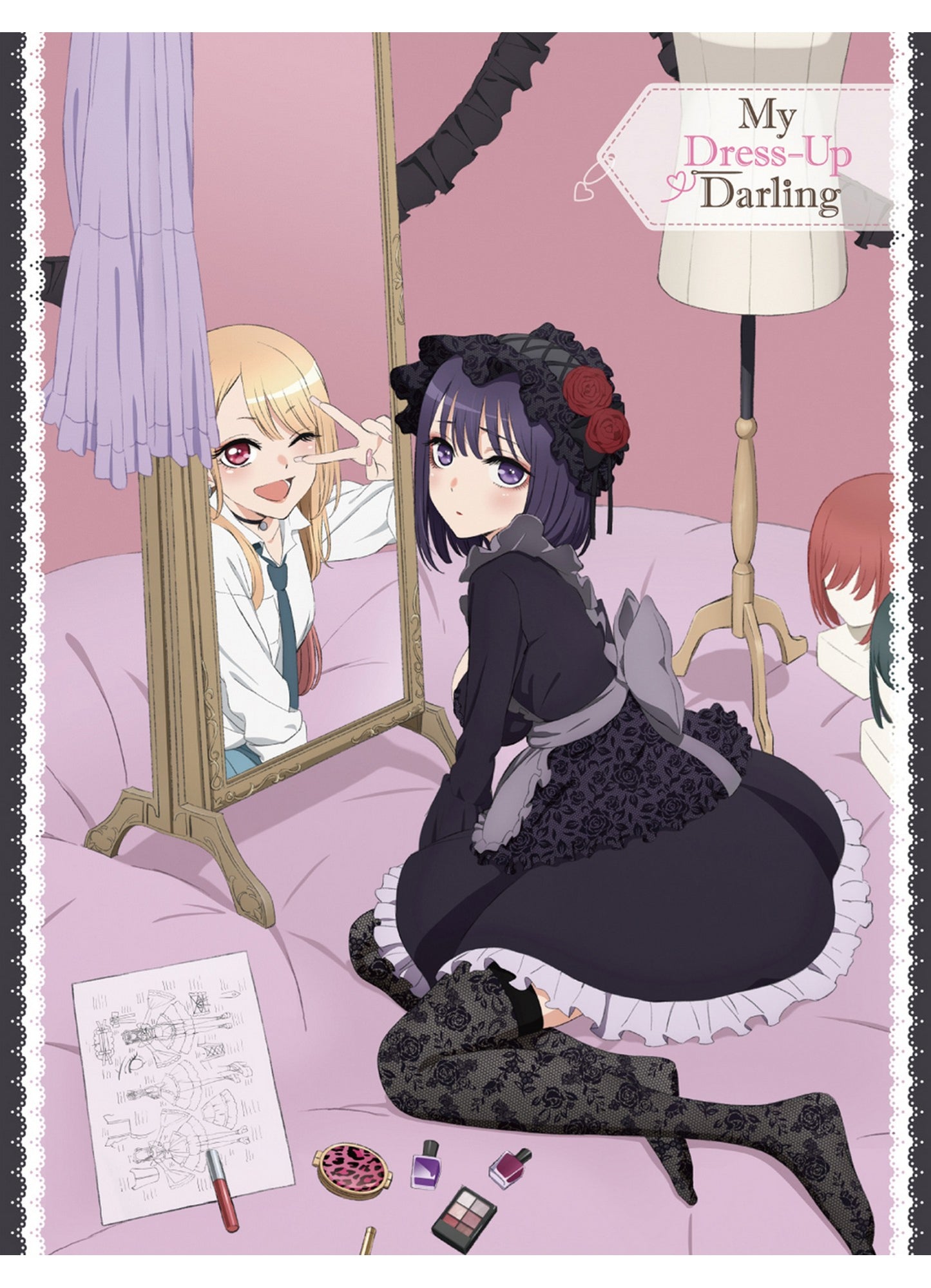 My Dress-Up Darling - Key Visual #A Sublimation Throw Blanket 46"W x 60"H